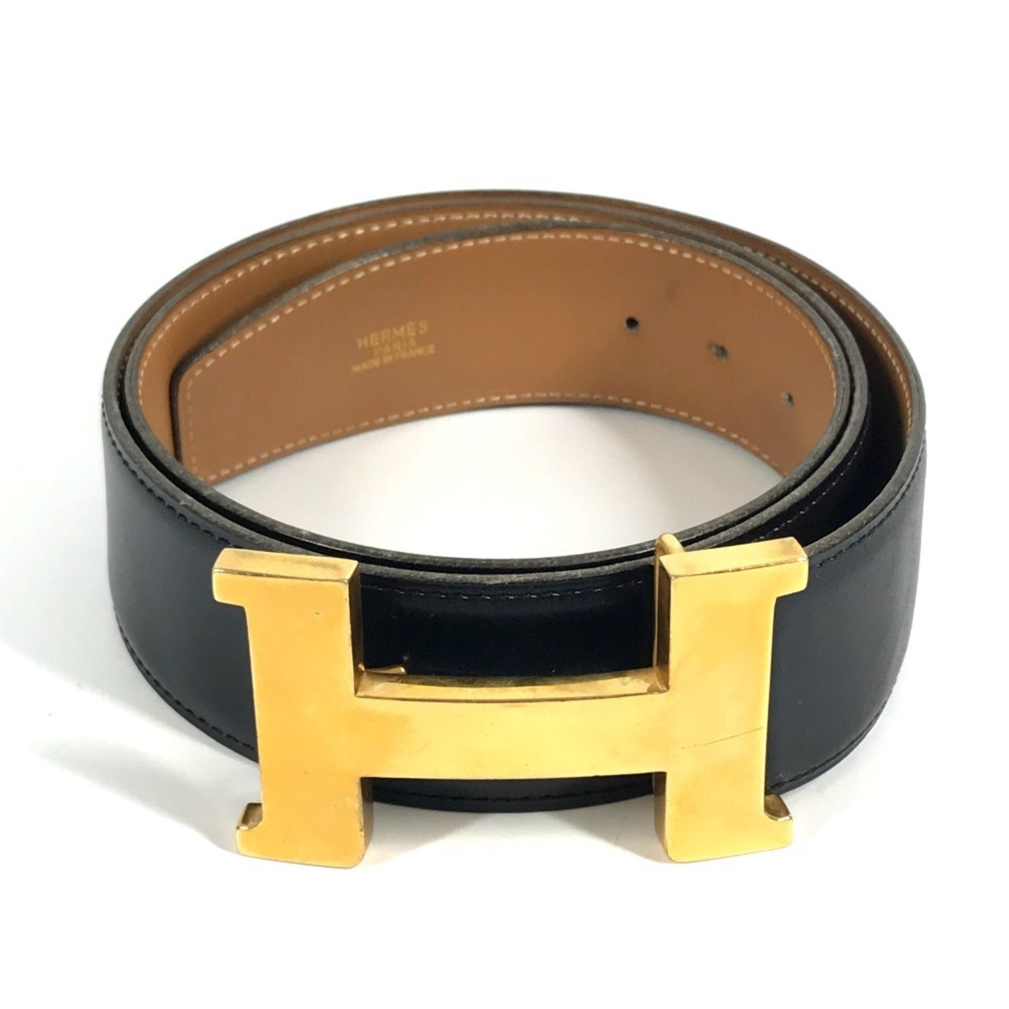 Hermes Constance Black Standard Belt (Pre-Owned)