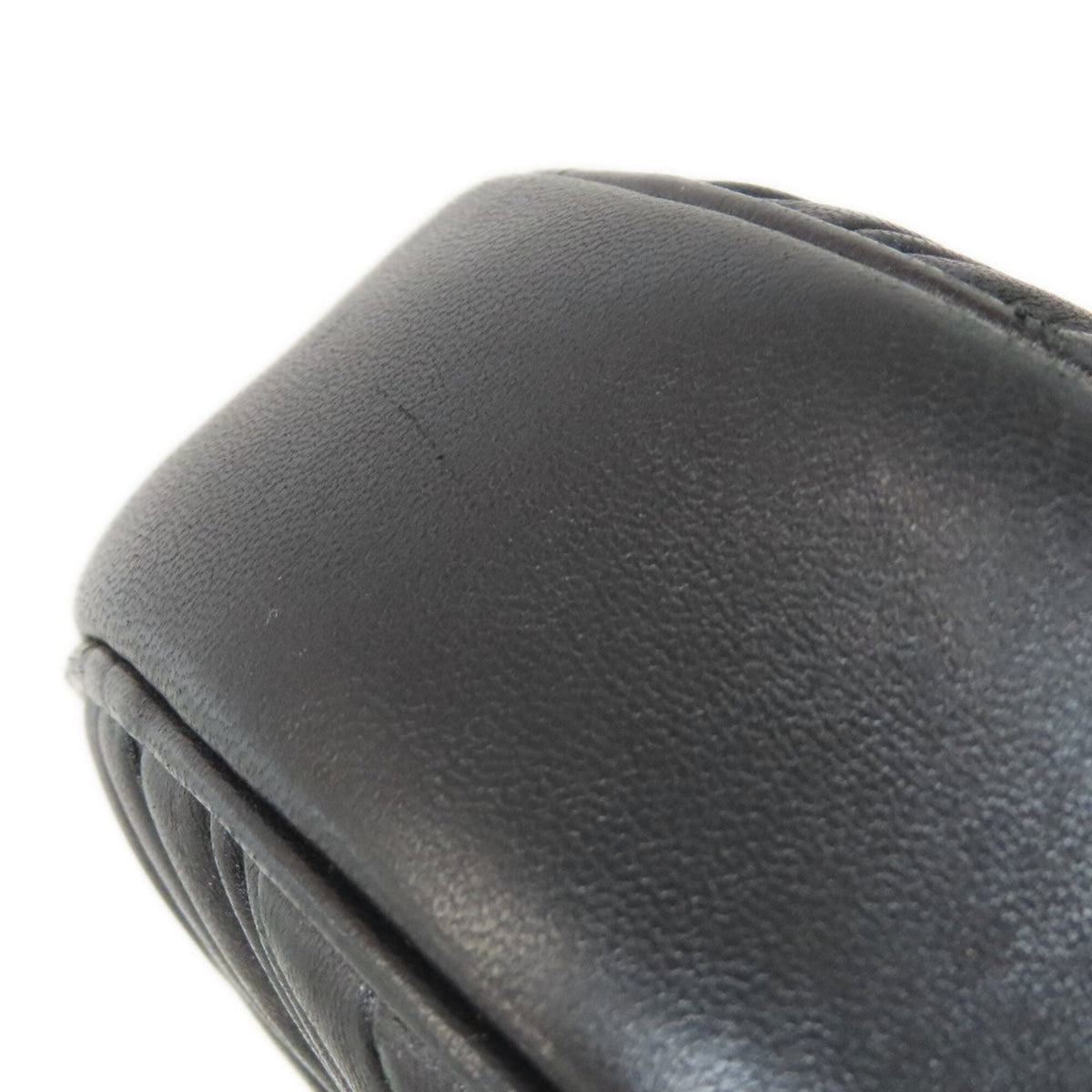 Miu Miu Black Leather Pouch Shoulder Bag (Pre-Owned)