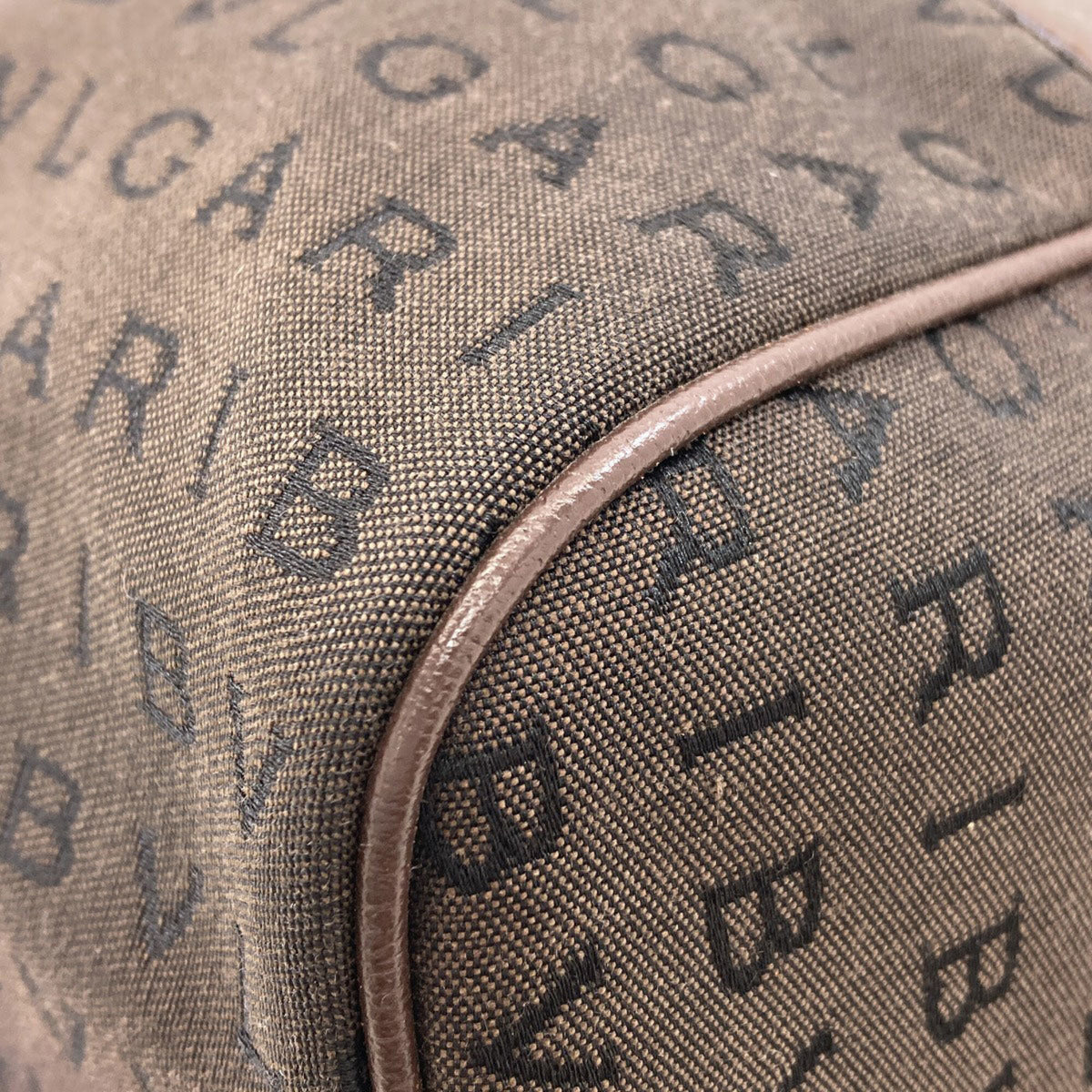 Bvlgari Brown Canvas Handbag (Pre-Owned)