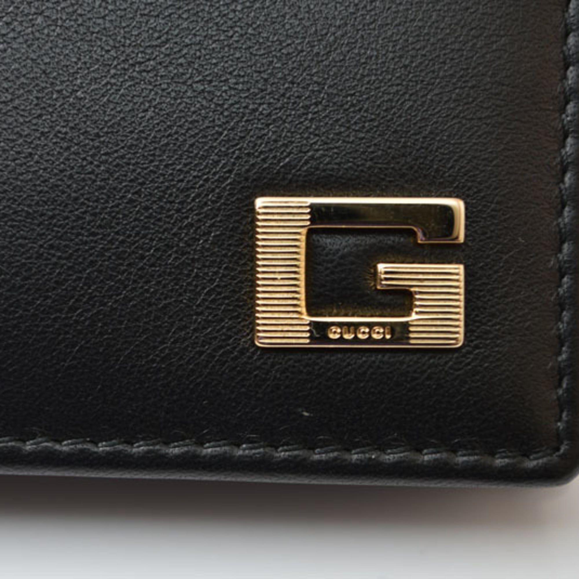 Gucci Black Leather Wallet (Bi-Fold) (Pre-Owned)