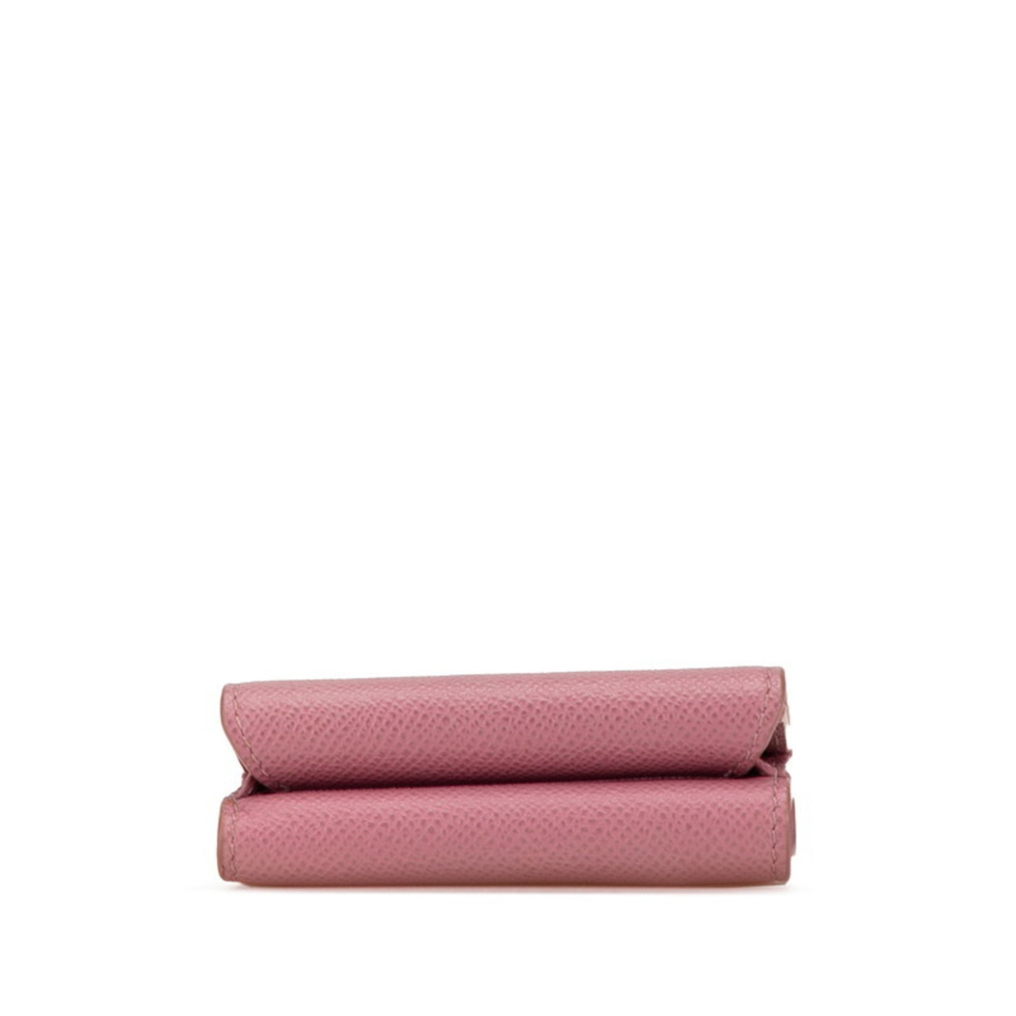 Christian Dior Pink Leather Wallet (Bi-Fold) (Pre-Owned)