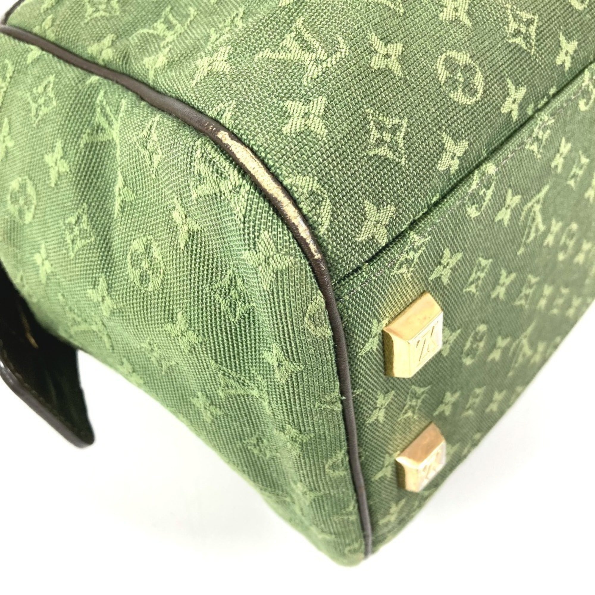 Louis Vuitton Khaki Monogram Mini Canvas Boston Bag Handbag Shoulder Bag (Pre-Owned)