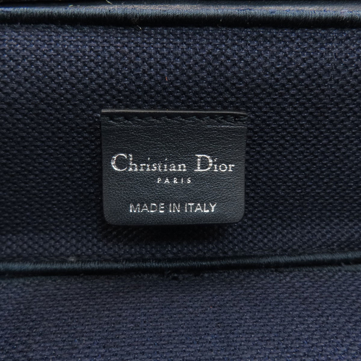 Christian Dior Navy Canvas Handbag (Pre-Owned)