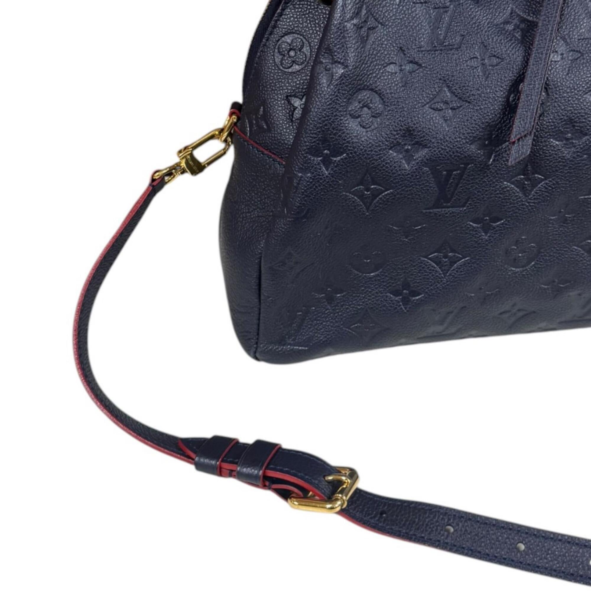 Louis Vuitton Navy Or Red Color Monogram Empreinte Shoulder Bag (Pre-Owned)