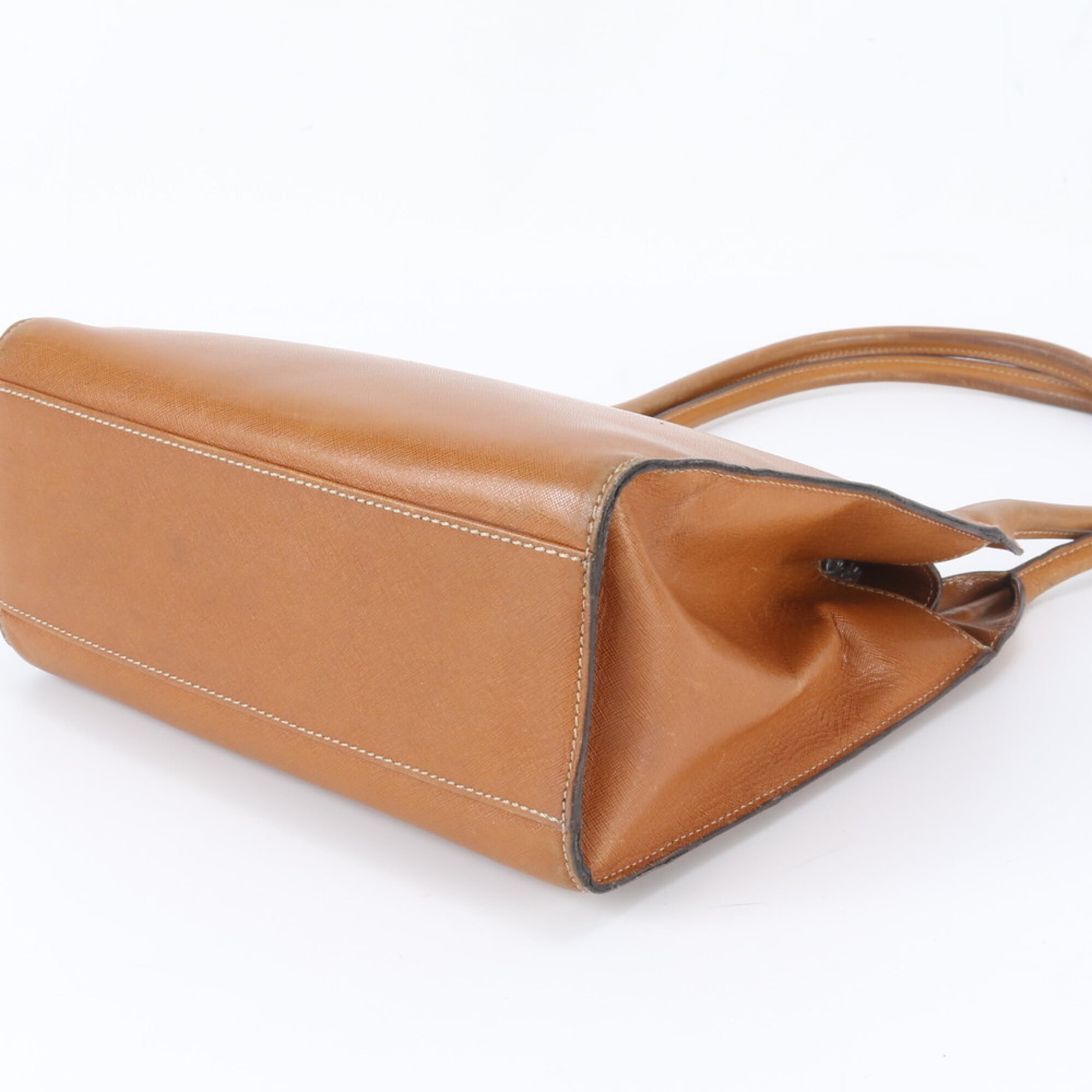Loewe Camel Leather Handbag Shoulder Bag Tote Bag (Pre-Owned)