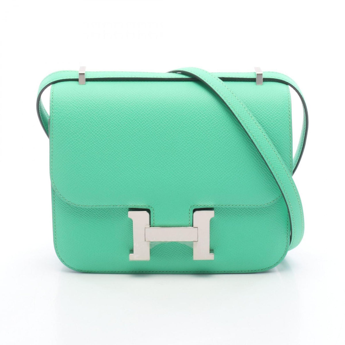Hermes Green Epsom Leather Handbag Shoulder Bag (Pre-Owned)