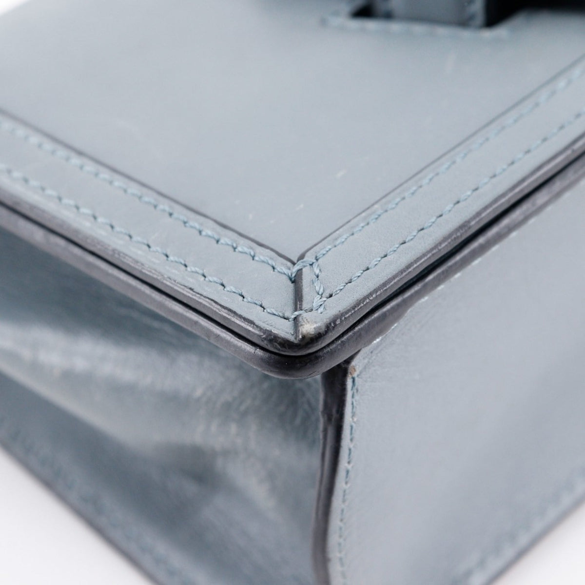 Loewe Light Blue Stone Blue Leather Shoulder Bag (Pre-Owned)