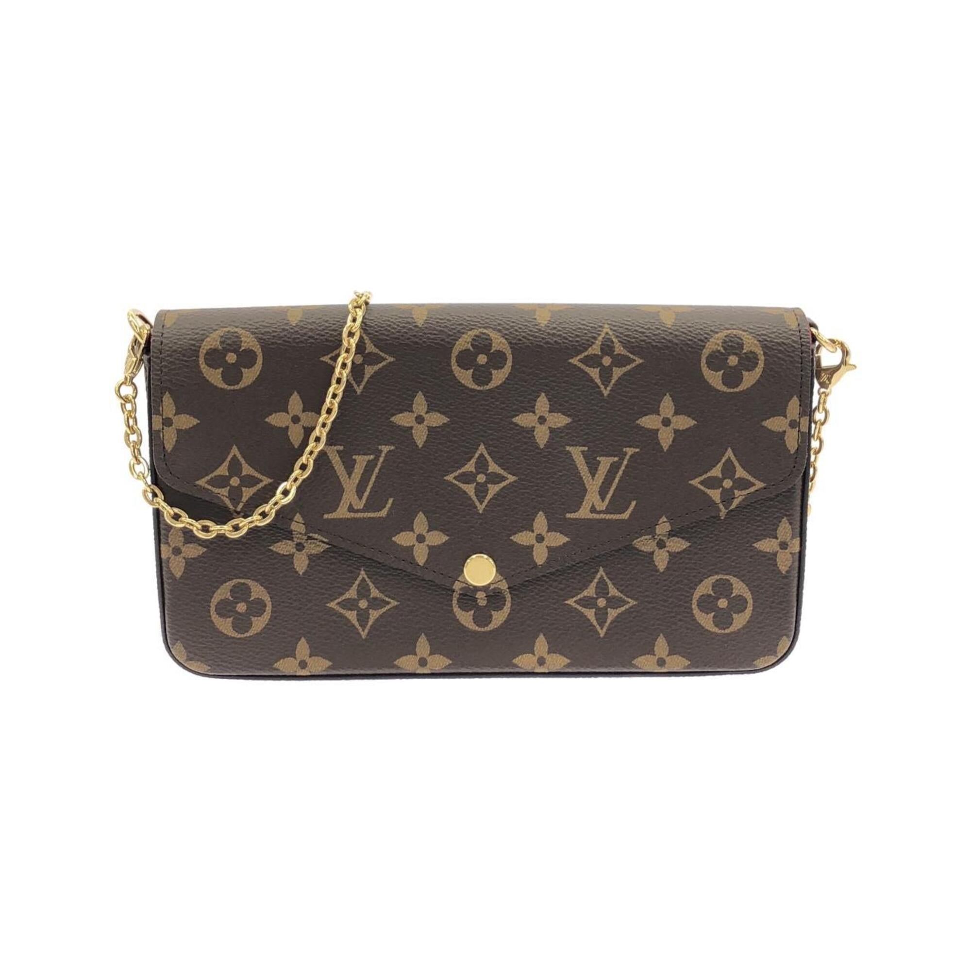 Louis Vuitton Marron Coated Canvas Pochette Pouch Shoulder Bag (Pre-Owned)