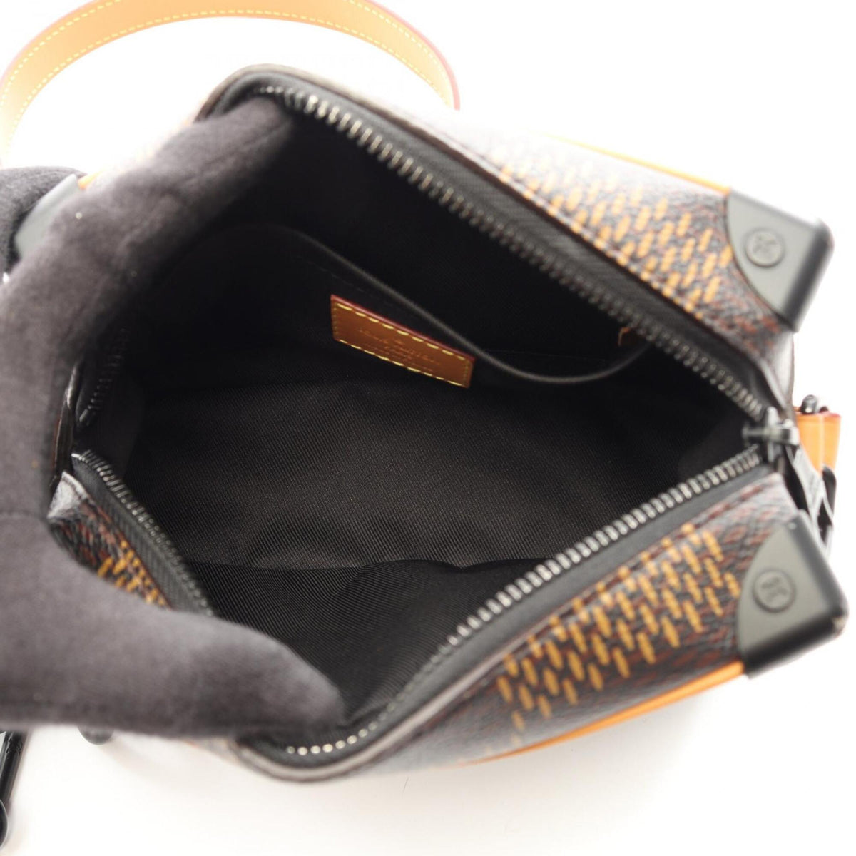 Louis Vuitton Brown Damier Canvas Coated Canvas Leather Handbag Shoulder Bag (Pre-Owned)