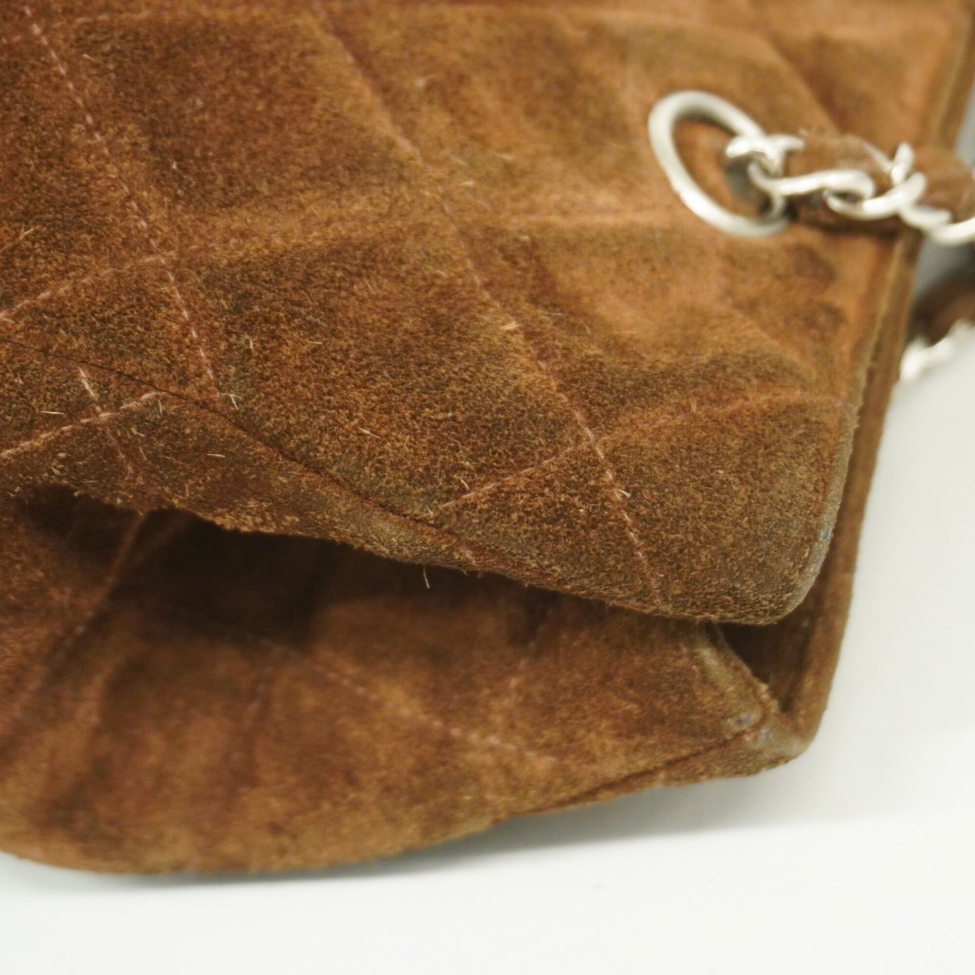 Chanel Brown Suede Tote Bag (Pre-Owned)