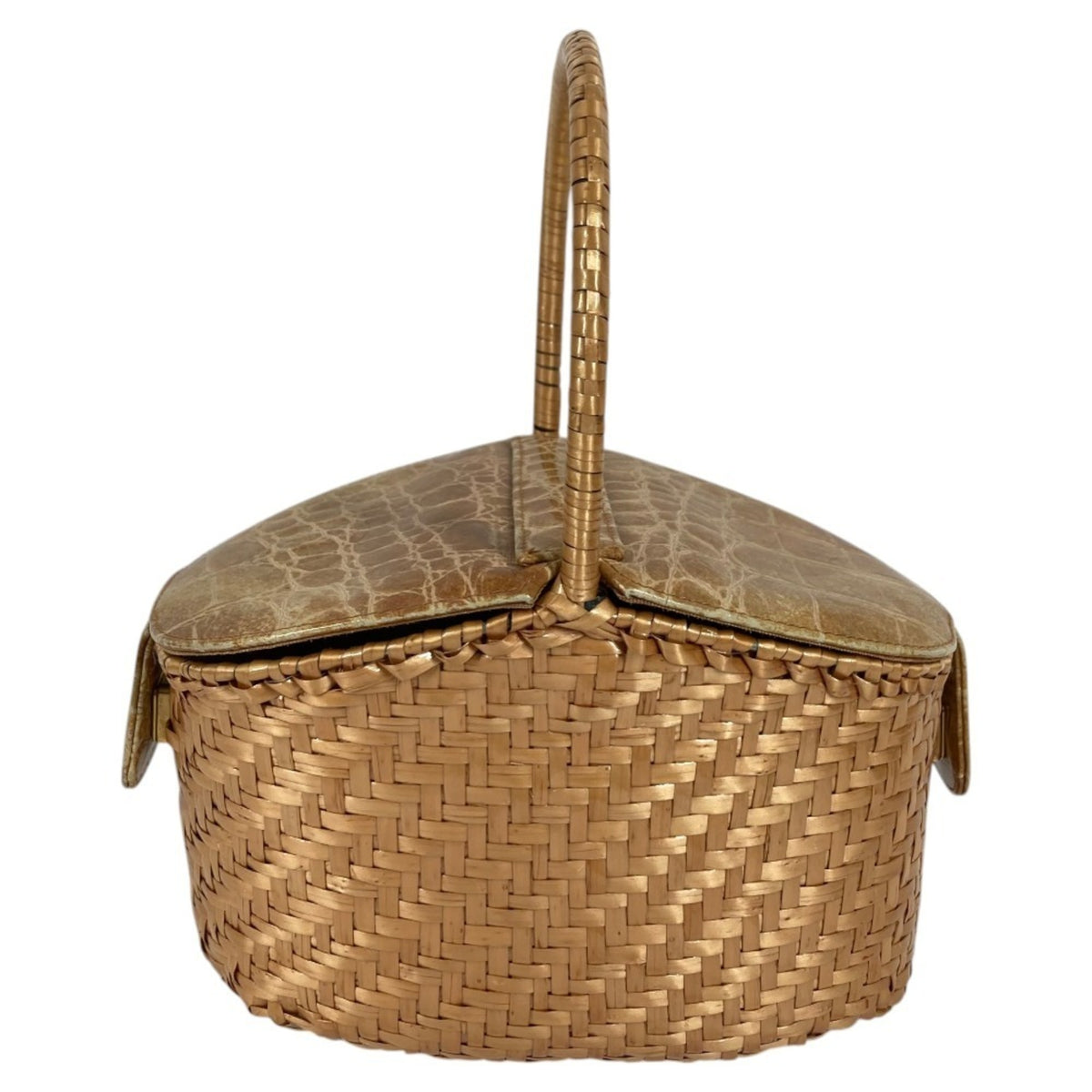 Fendi Beige Hemp Leather Handbag (Pre-Owned)