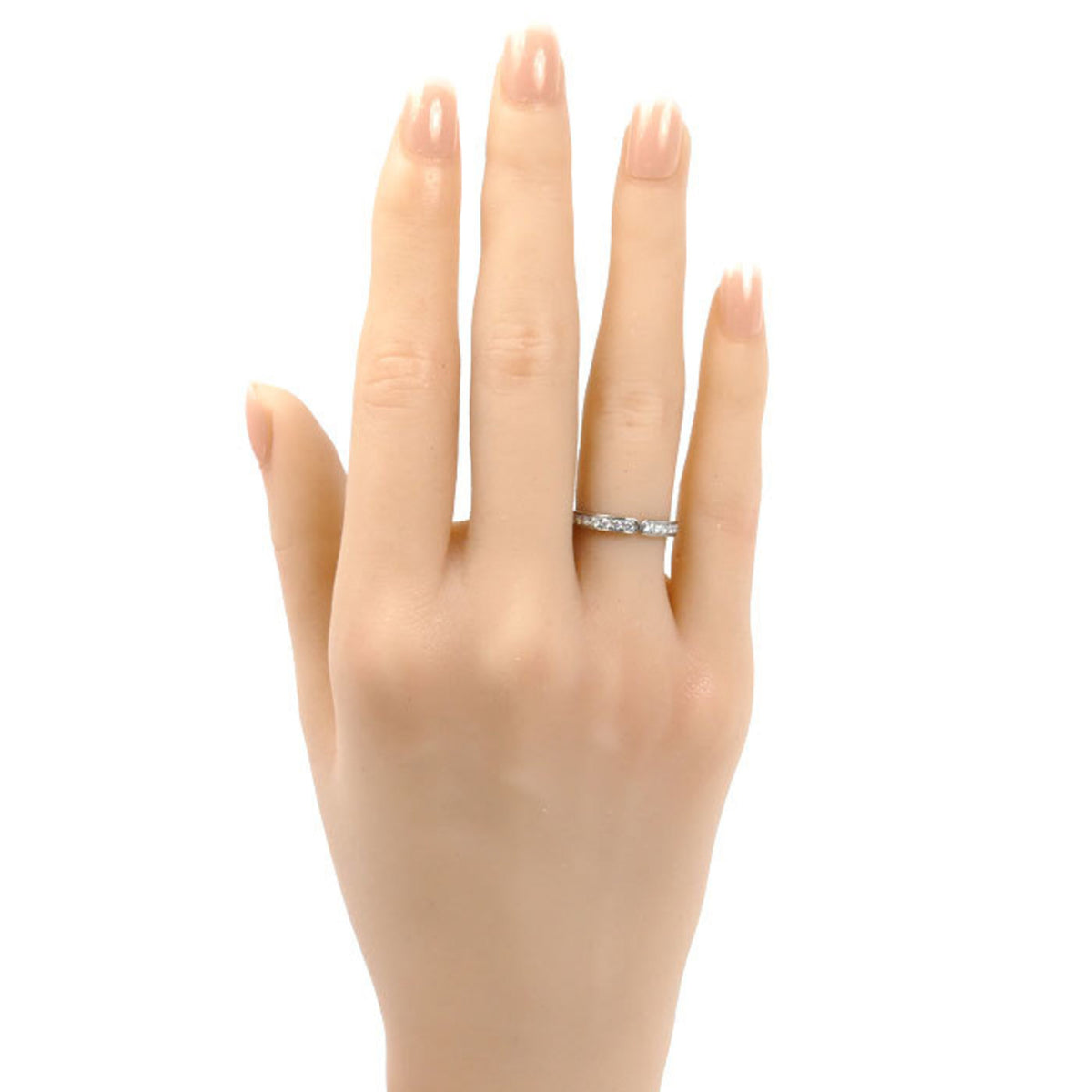 Hermes Platinum 950 Band Ring (Pre-Owned)