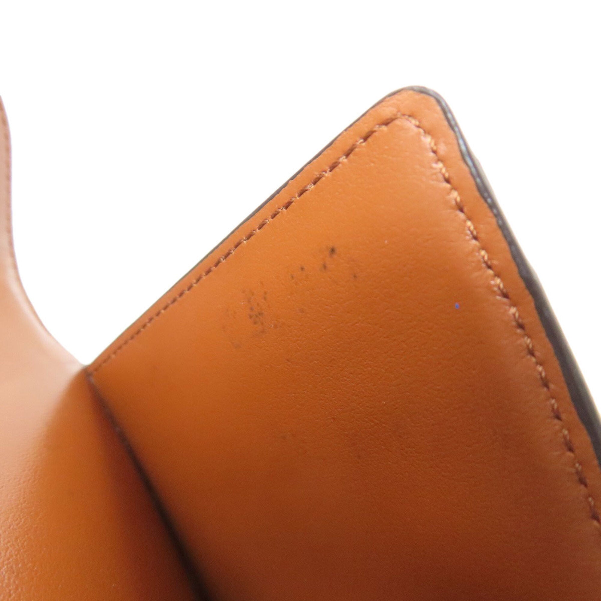 Celine Brown Canvas Leather Wallet (Tri-Fold) (Pre-Owned)