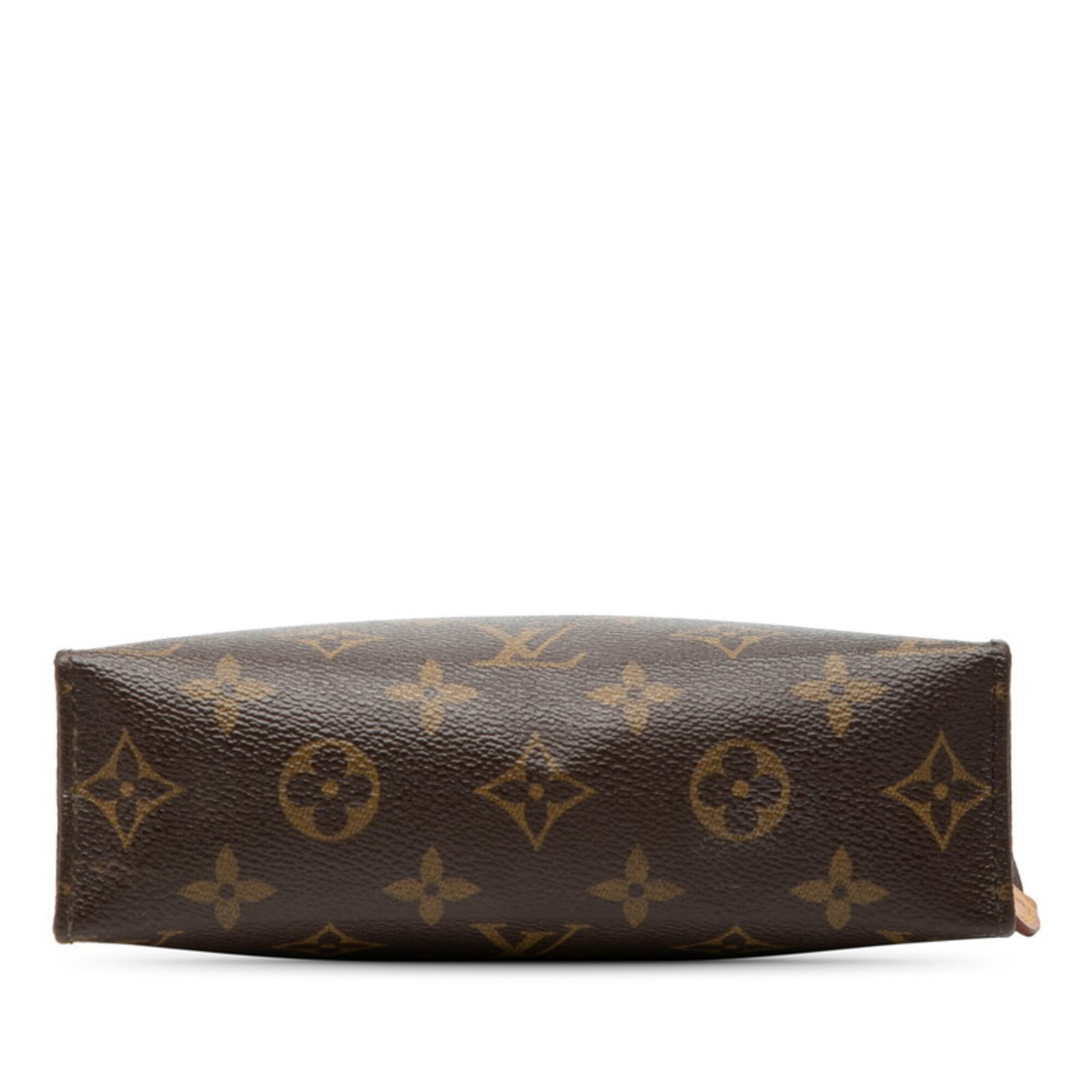 Louis Vuitton Brown Pvc Leather Handbag Pochette Pouch (Pre-Owned)