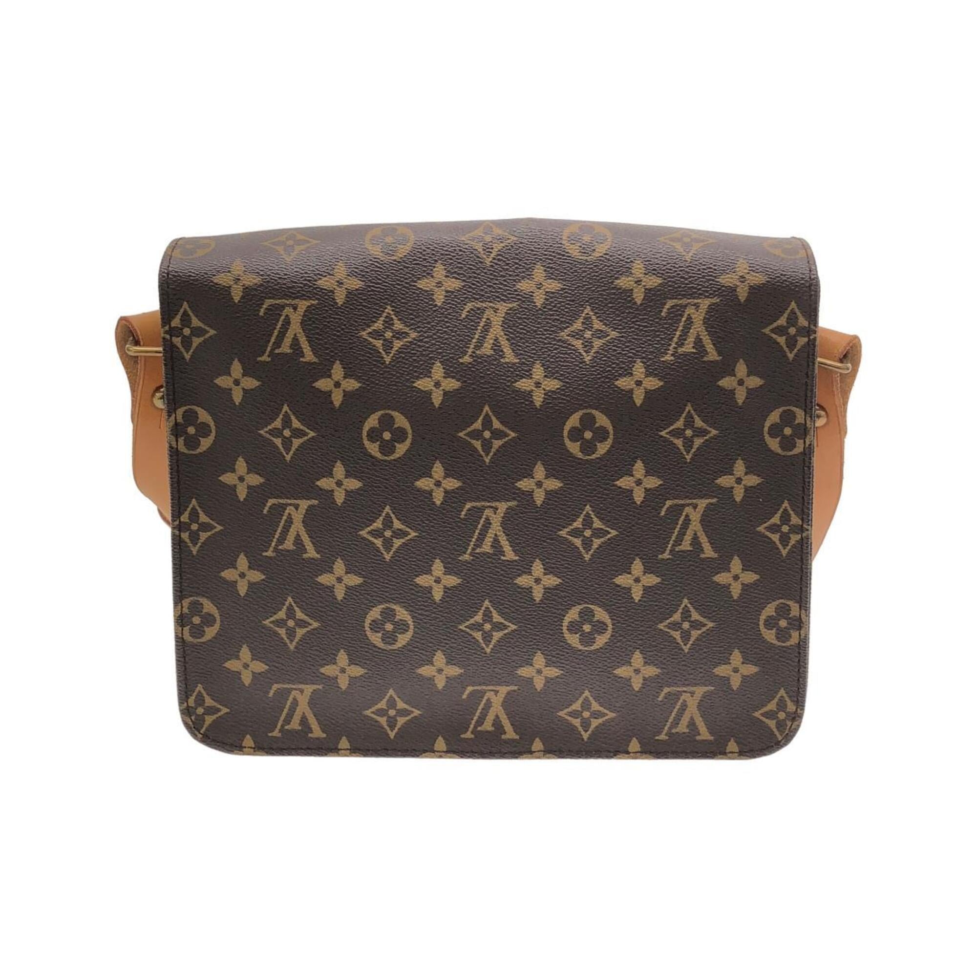 Louis Vuitton Monogram Marron Coated Canvas Shoulder Bag (Pre-Owned)
