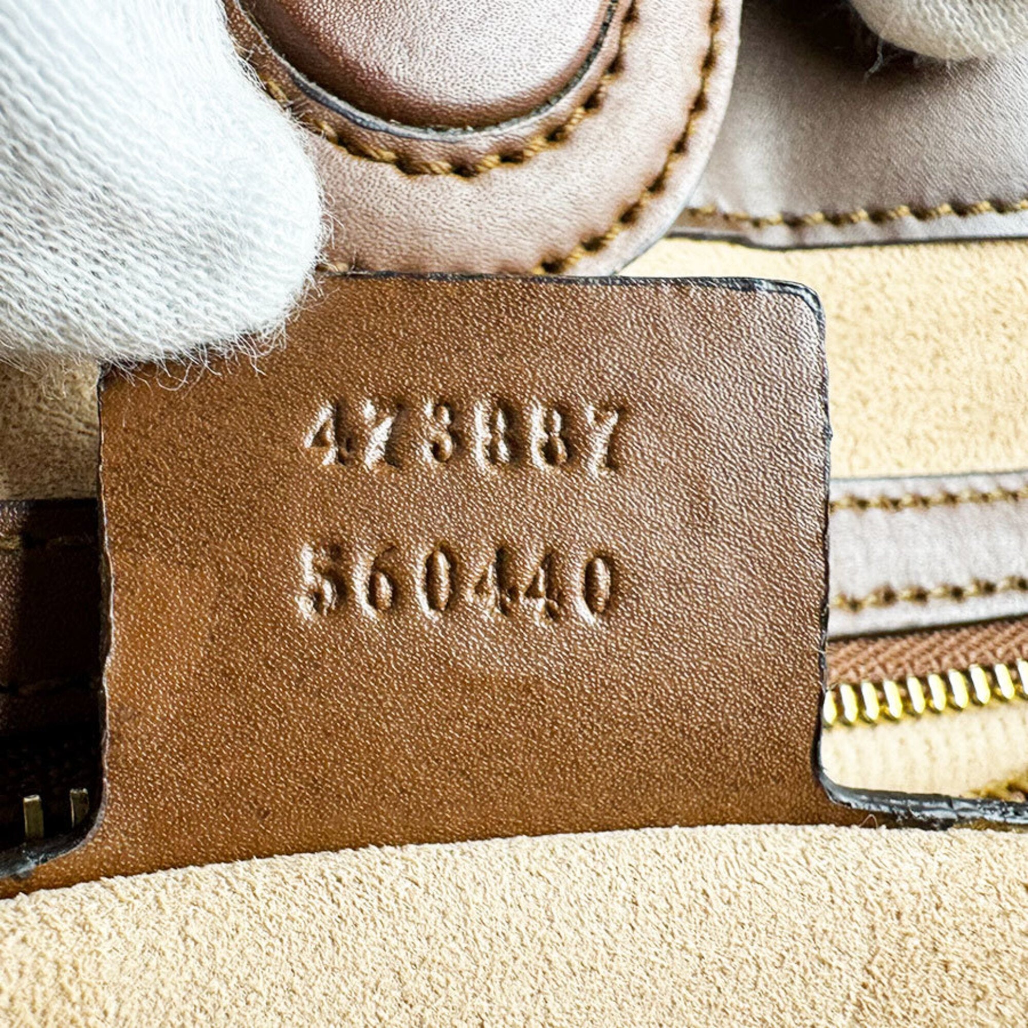 Gucci Brown Gg Supreme Handbag Shoulder Bag (Pre-Owned)