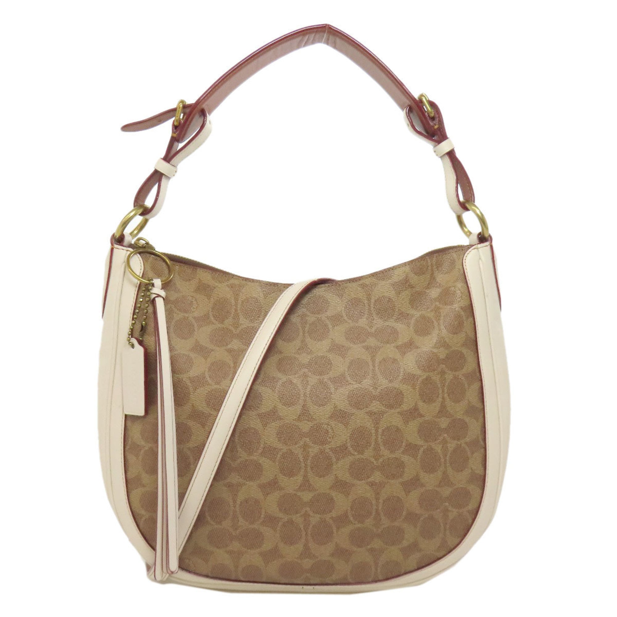 Coach Brown Pvc Leather Shoulder Bag (Pre-Owned)