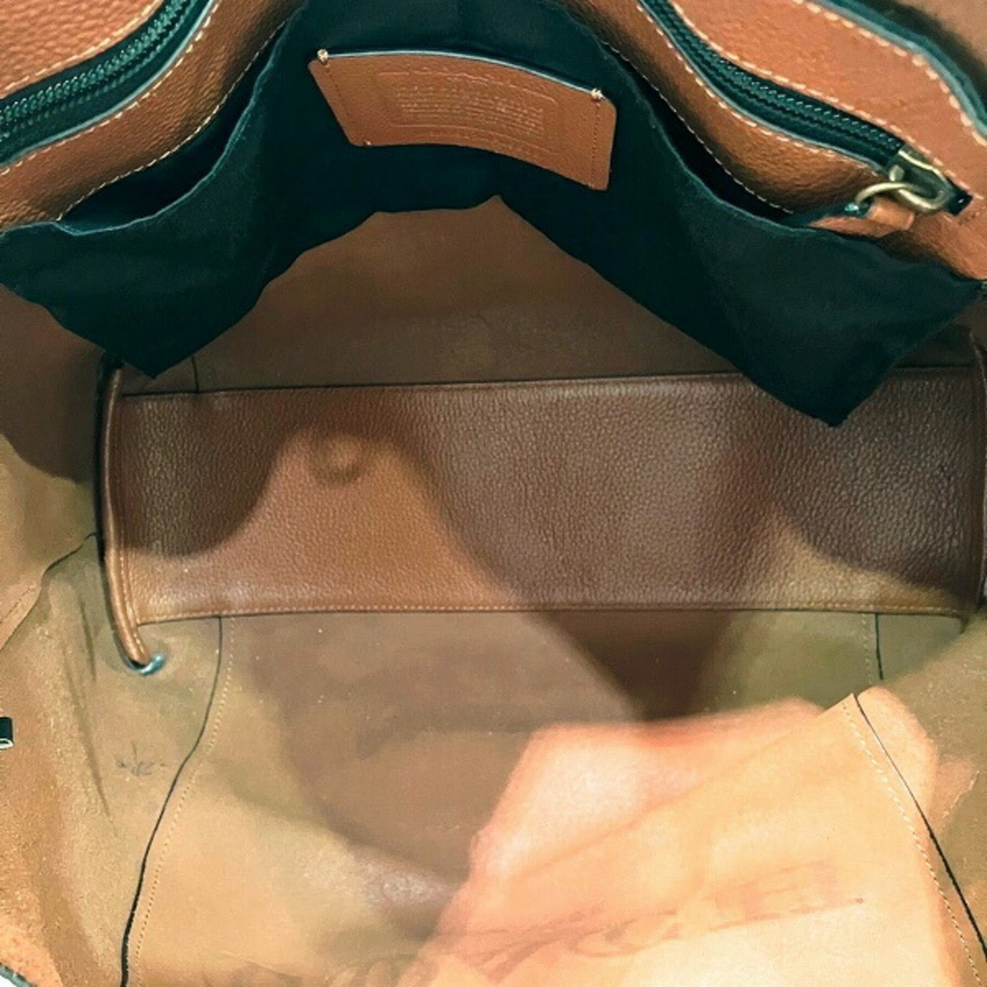 Coach Brown Leather Tote Bag (Pre-Owned)