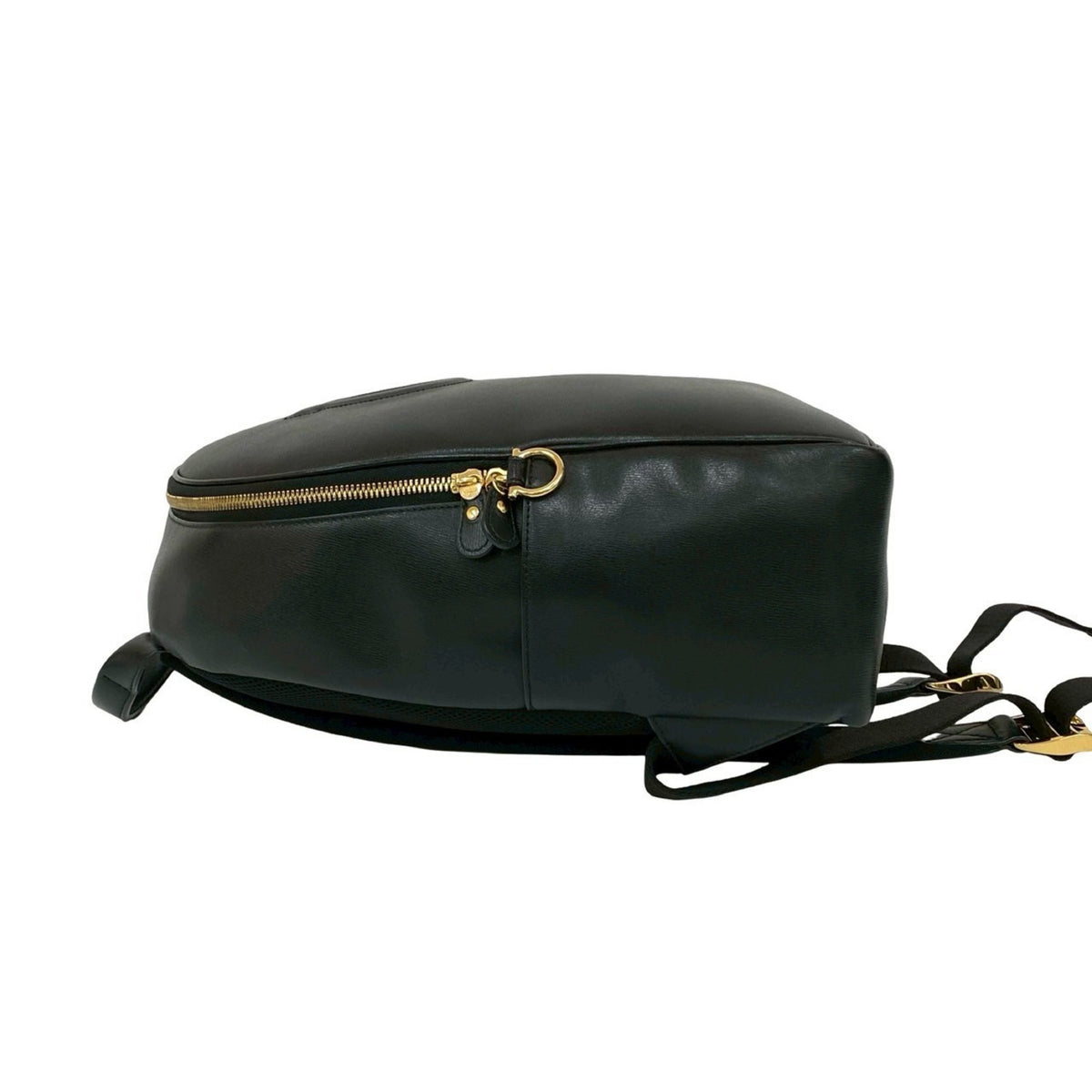 Salvatore Ferragamo Black Leather Backpack (Pre-Owned)