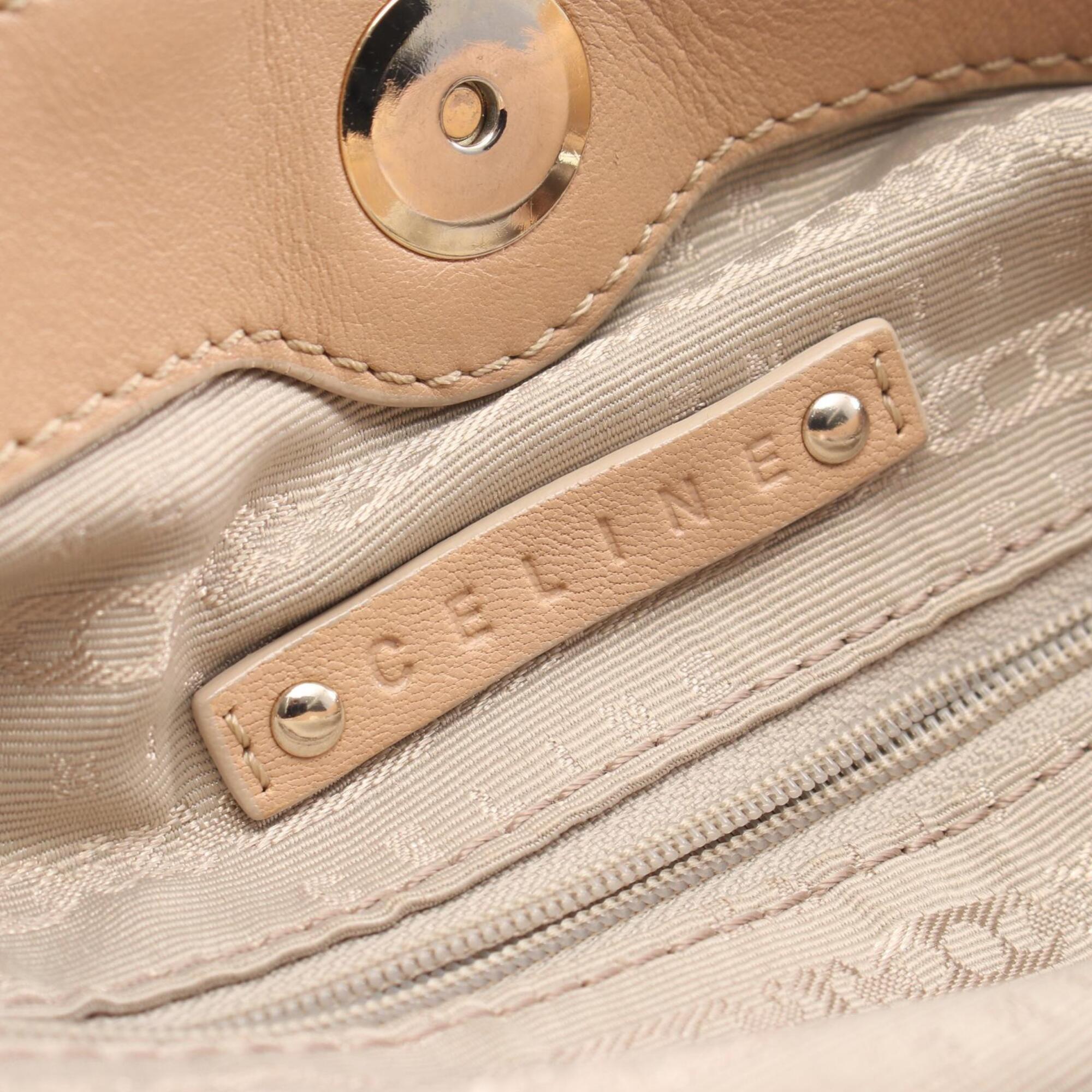 Celine Beige Leather Handbag (Pre-Owned)