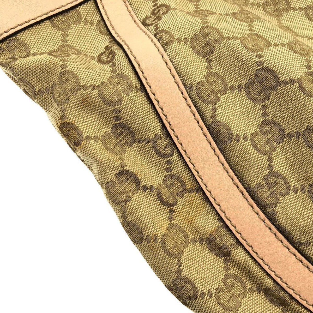 Gucci Brown Pink Gg Canvas Shoulder Bag (Pre-Owned)