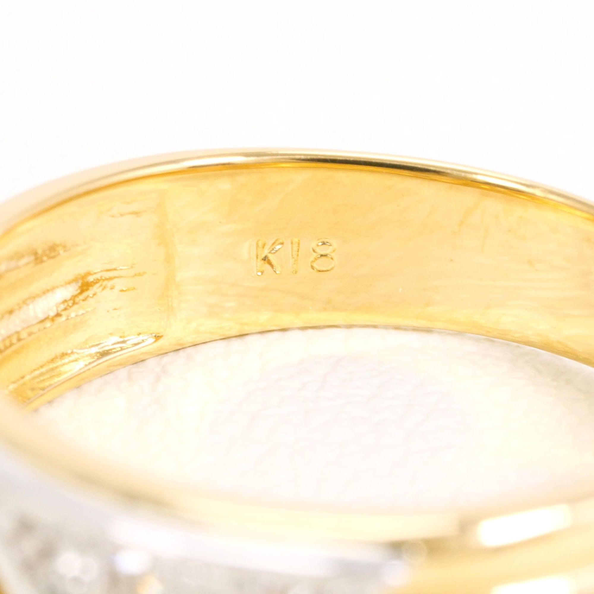 Unbranded Platinum Yellow Gold Yellow Gold (18K) Platinum 900 Band Ring (Pre-Owned)