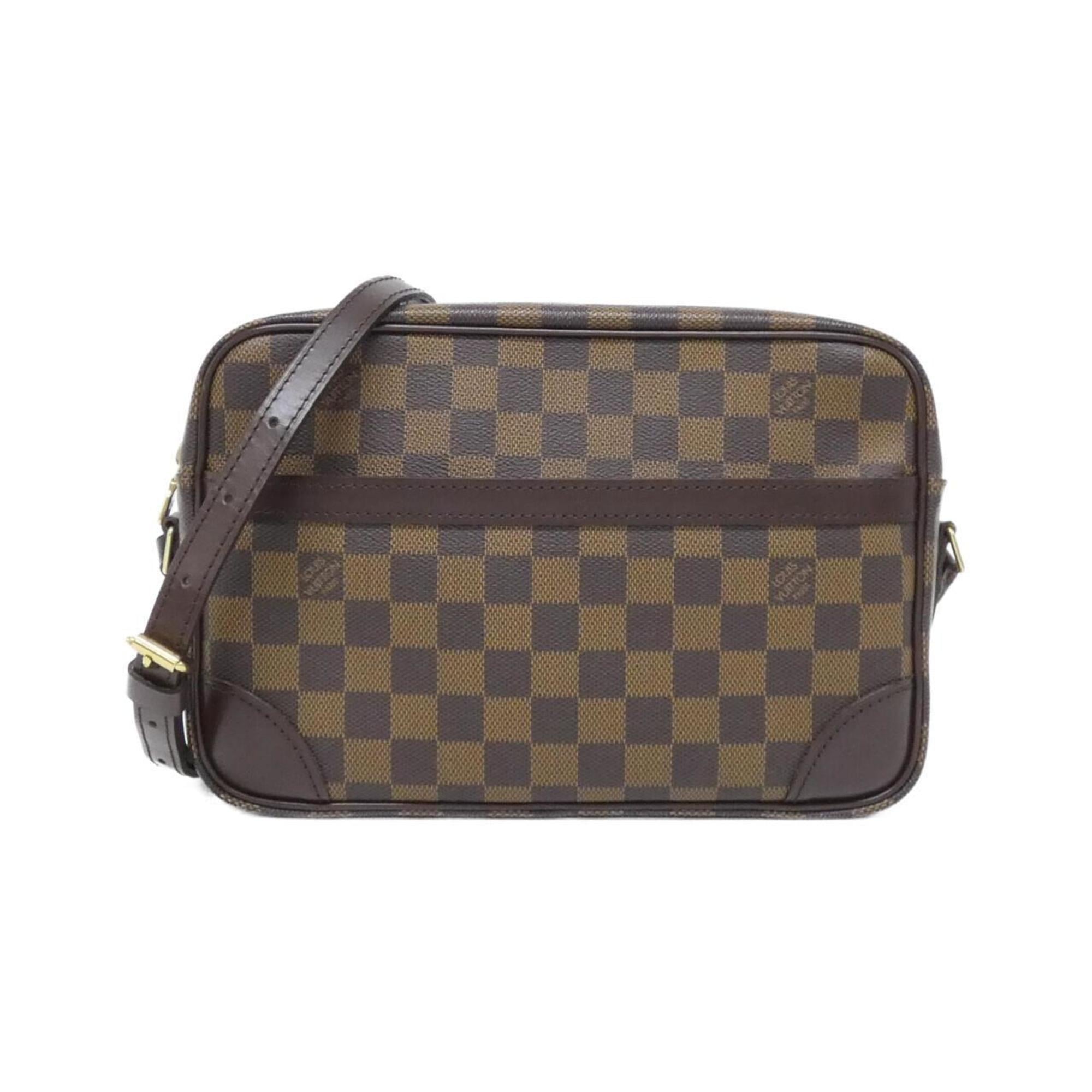 Louis Vuitton Brown Coated Canvas Shoulder Bag (Pre-Owned)