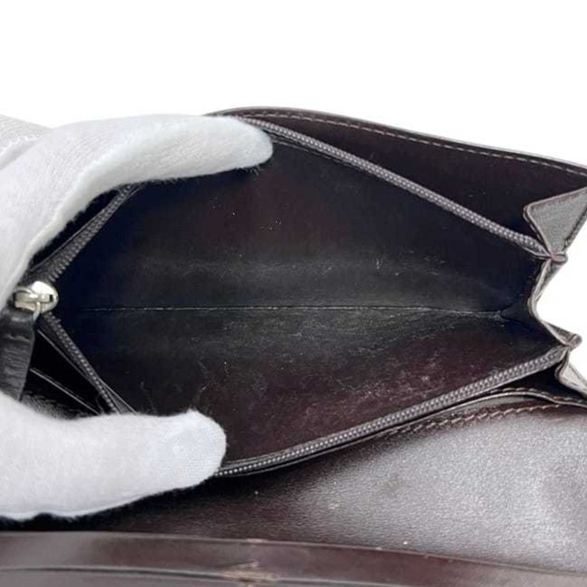 Loewe Gray Pvc Leather Long Wallet (Bi-Fold) (Pre-Owned)