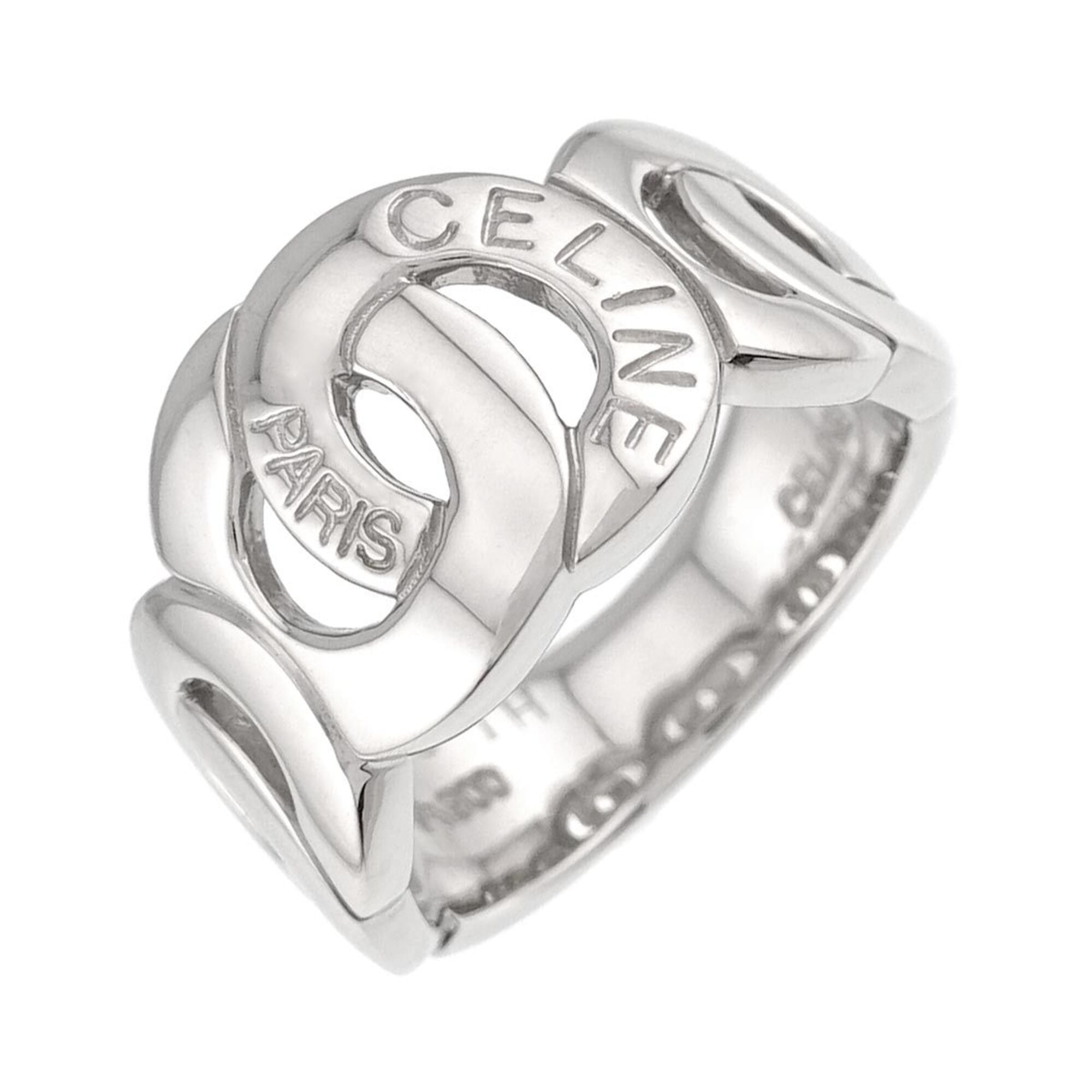 Celine Platinum 900 Band Ring (Pre-Owned)