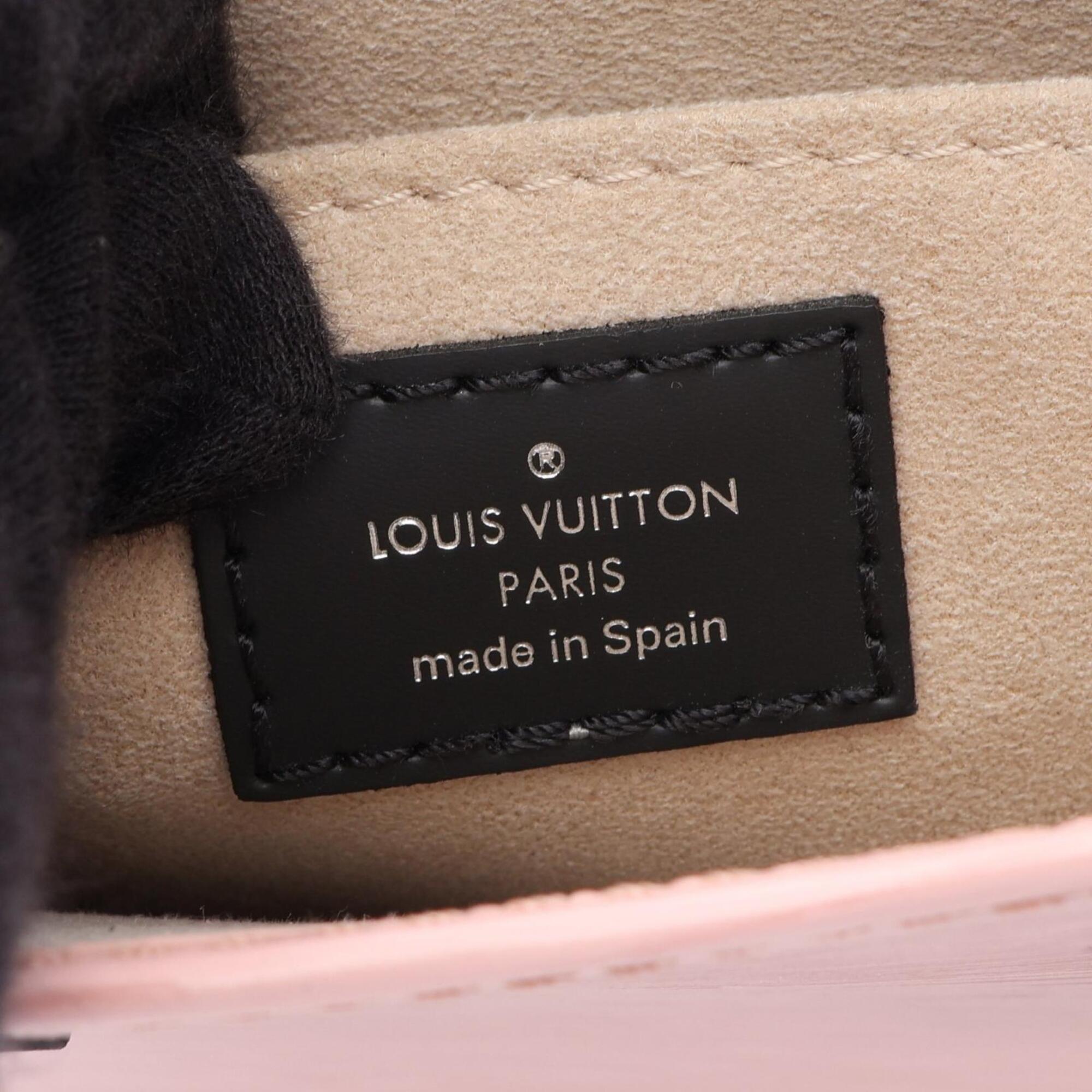 Louis Vuitton Black Pink Rose Ballerine Epi Leather Handbag (Pre-Owned)