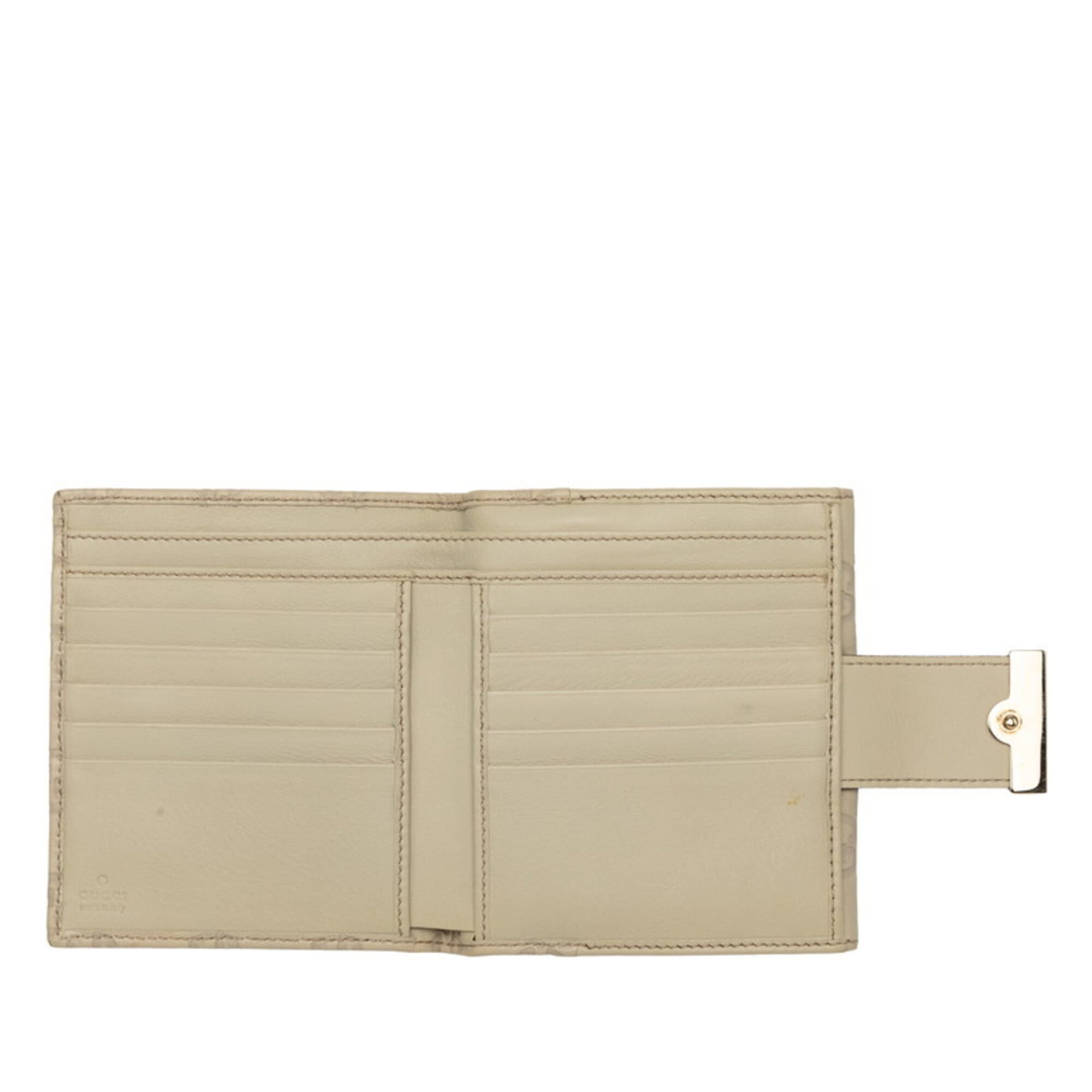 Gucci Ivory White Leather Wallet (Bi-Fold) (Pre-Owned)