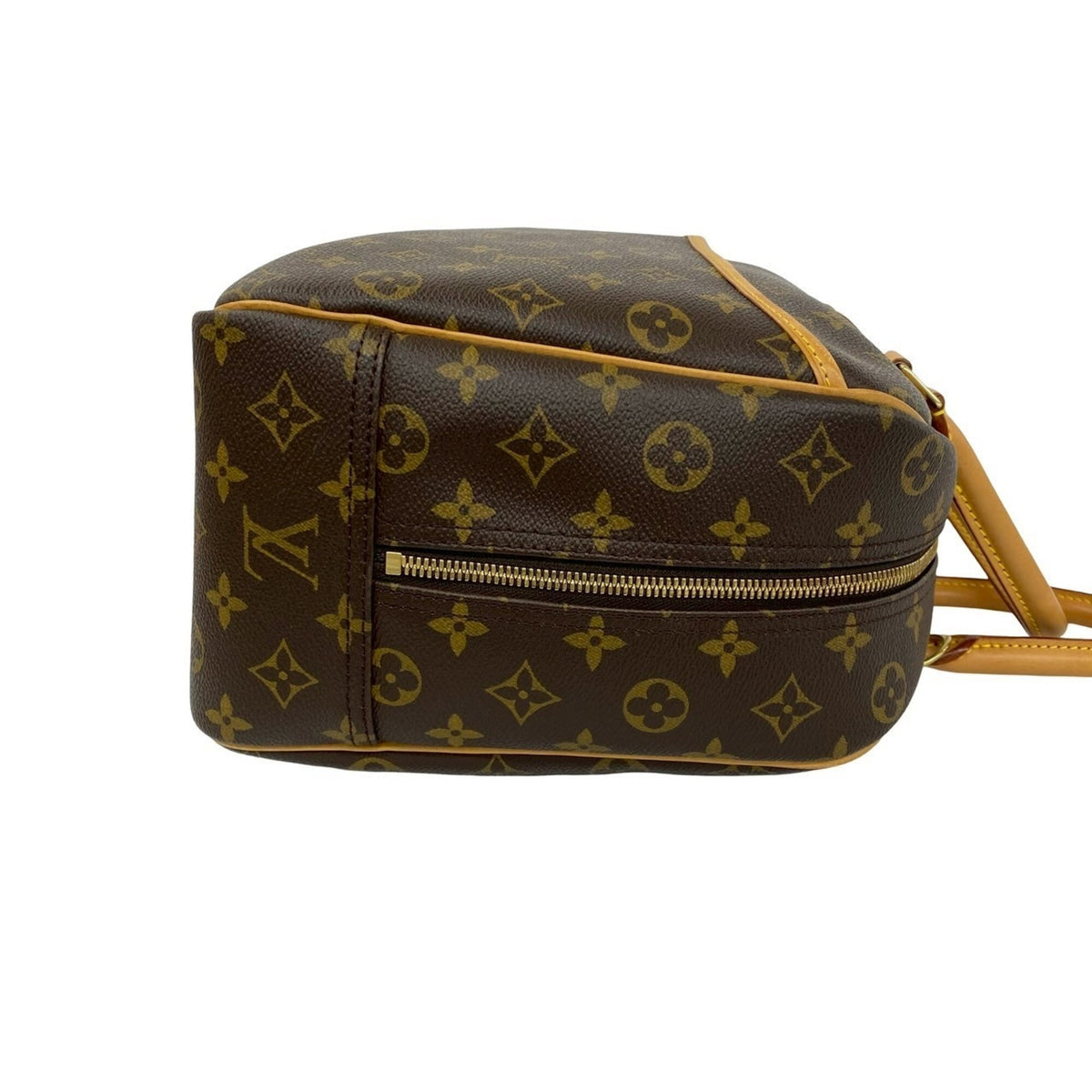 Louis Vuitton Brown Leather Pvc Boston Bag Handbag (Pre-Owned)