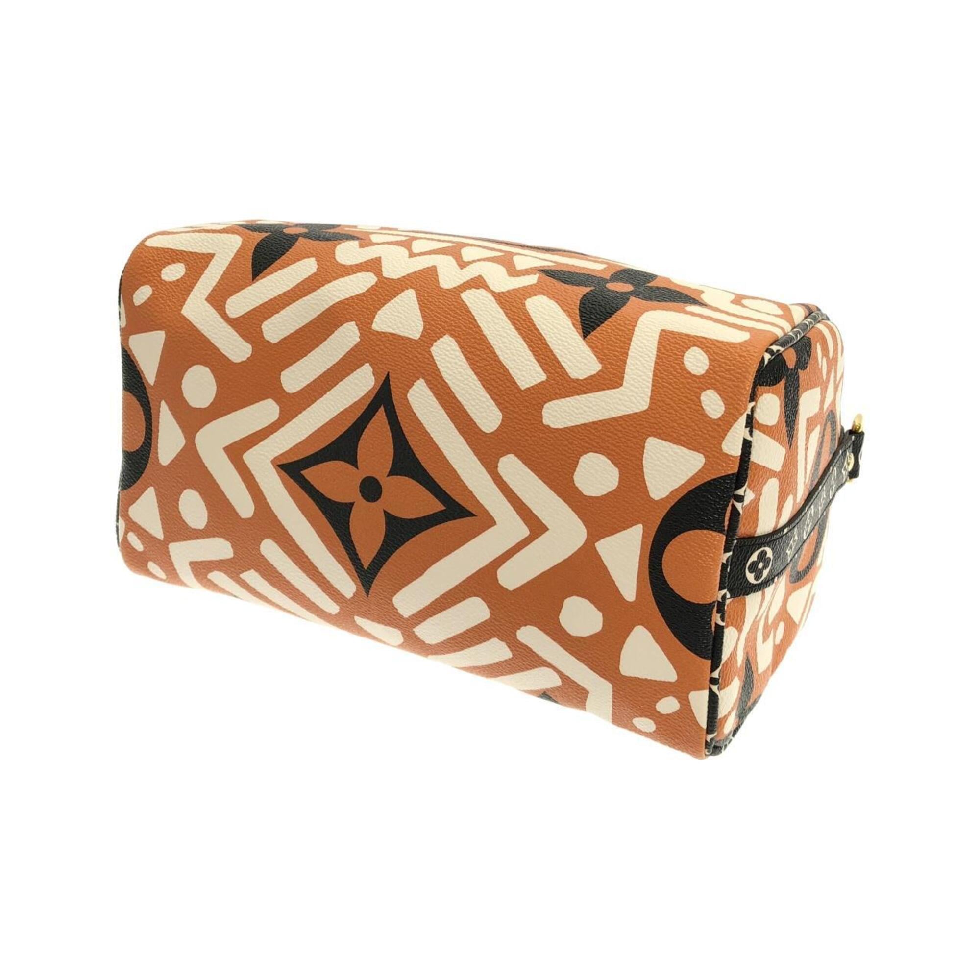 Louis Vuitton Caramel Cream Coated Canvas Boston Bag (Pre-Owned)