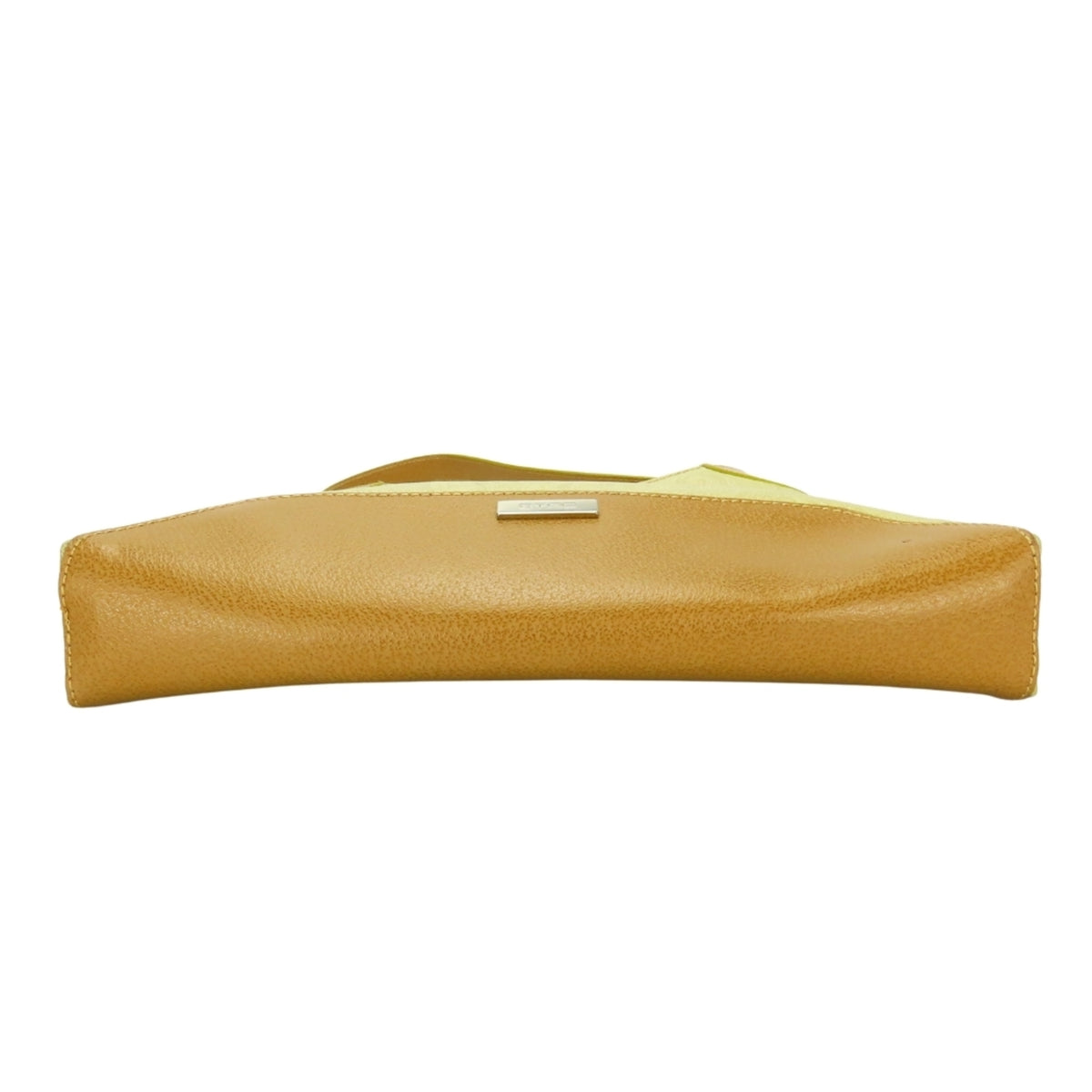 Etro Beige Brown Yellow Nylon Leather Shoulder Bag (Pre-Owned)
