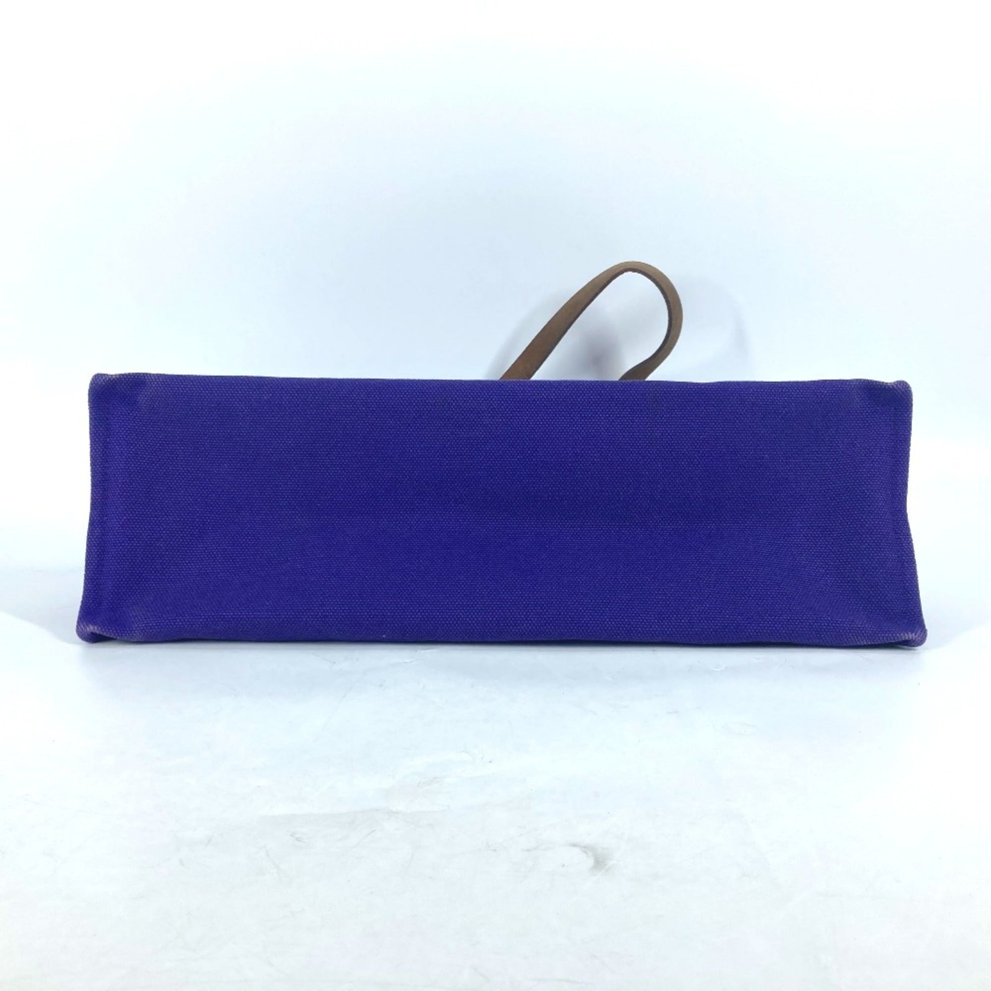 Hermes Purple Canvas Shoulder Bag Tote Bag (Pre-Owned)
