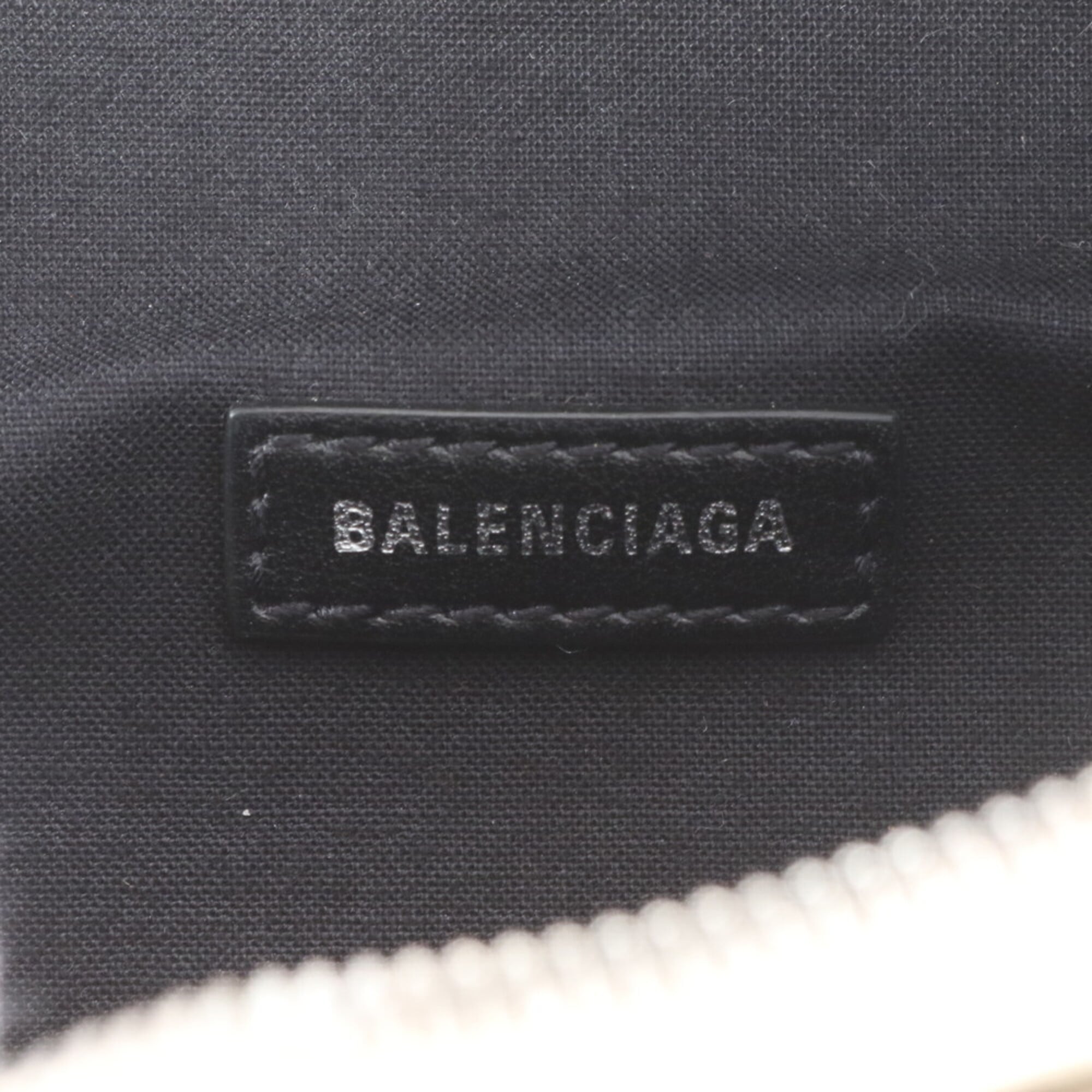 Balenciaga Black Off-White Fanny Pack (Pre-Owned)