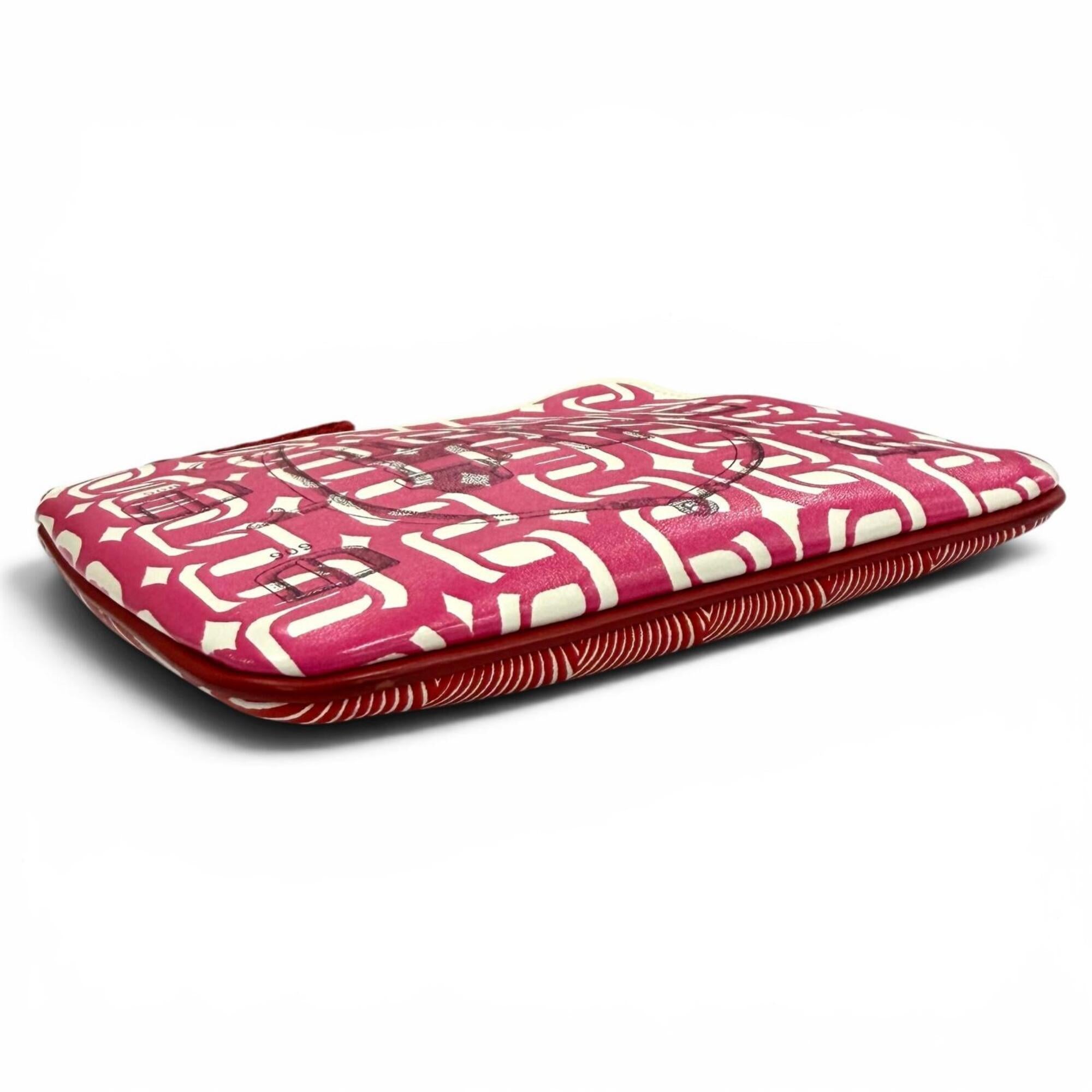 Hermes Pink Swift Leather Pouch (Pre-Owned)