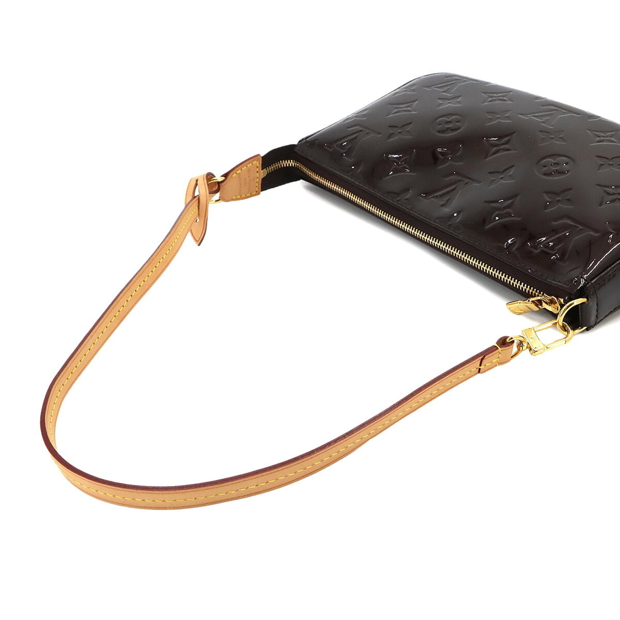 Louis Vuitton Monogram Vernis Amarante Monogram Vernis Handbag Pochette (Pre-Owned)