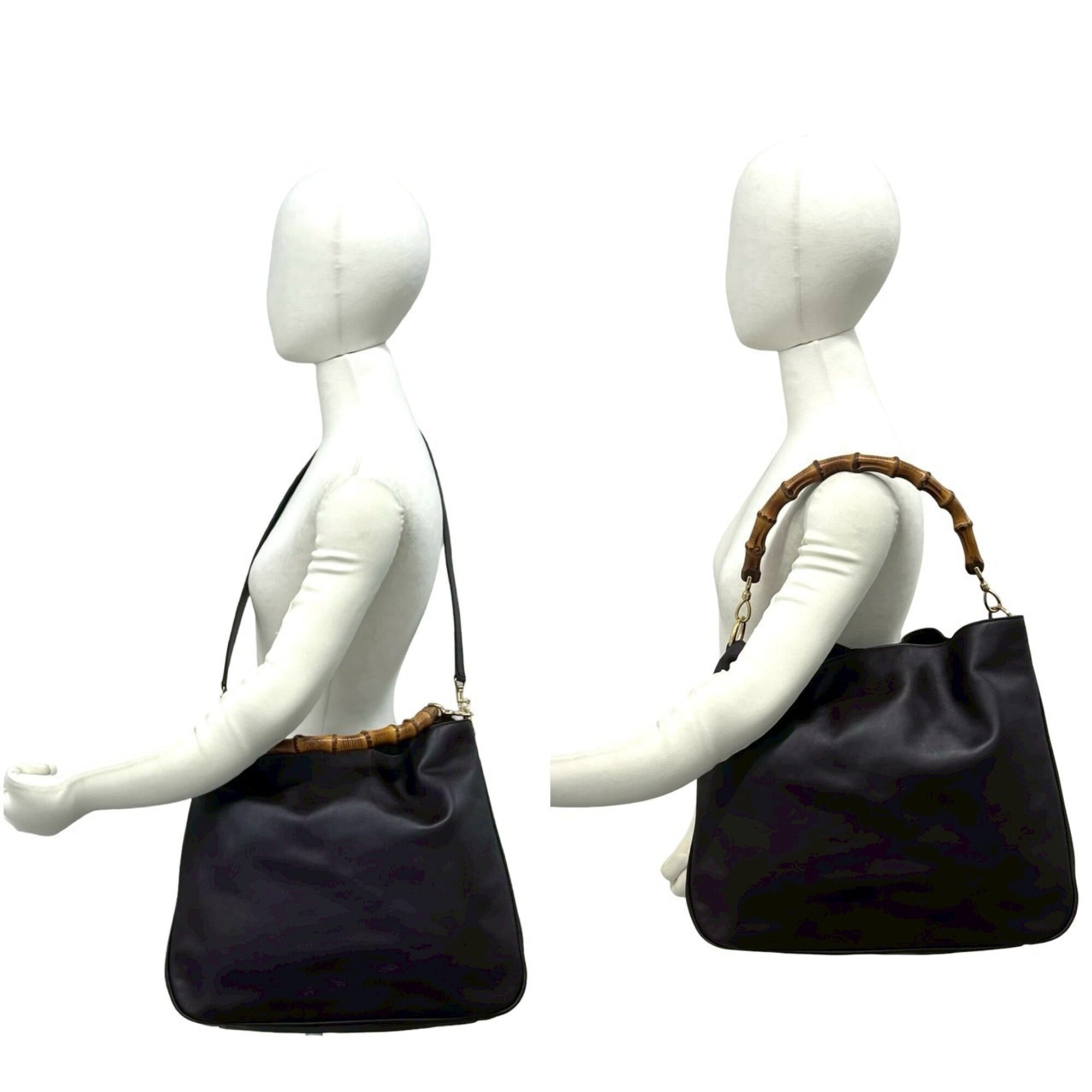 Gucci Brown Leather Handbag Shoulder Bag Tote Bag (Pre-Owned)