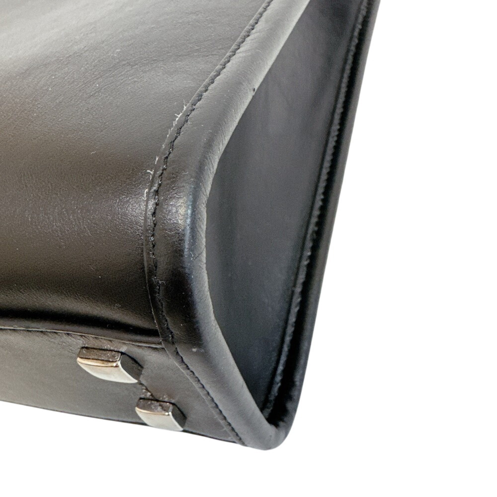 Jimmy Choo Black Leather Tote Bag (Pre-Owned)