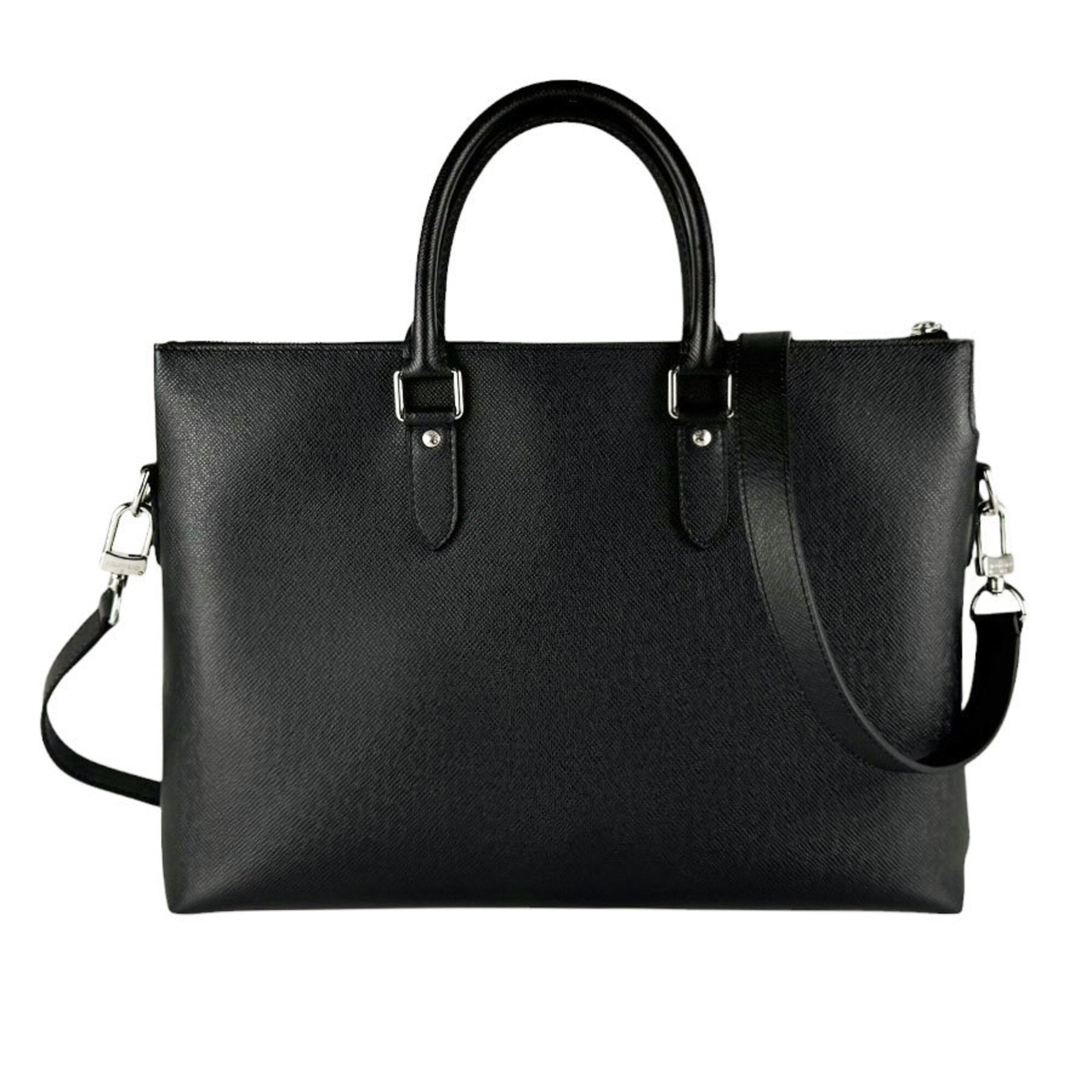 Louis Vuitton Black Taiga Leather Briefcase Handbag Shoulder Bag (Pre-Owned)