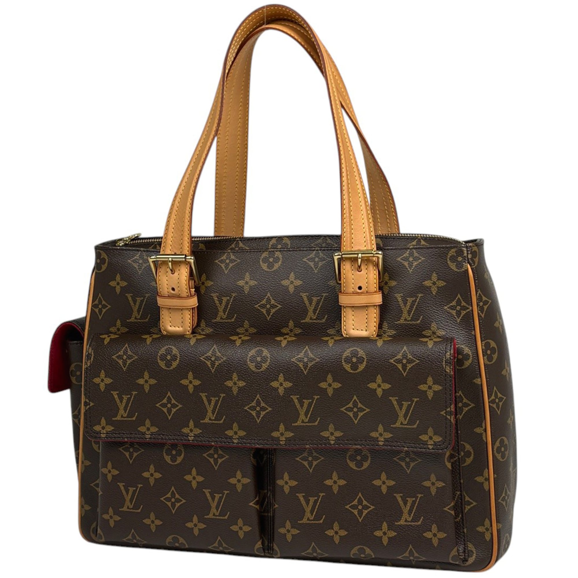 Louis Vuitton Brown Monogram Handbag Tote Bag (Pre-Owned)