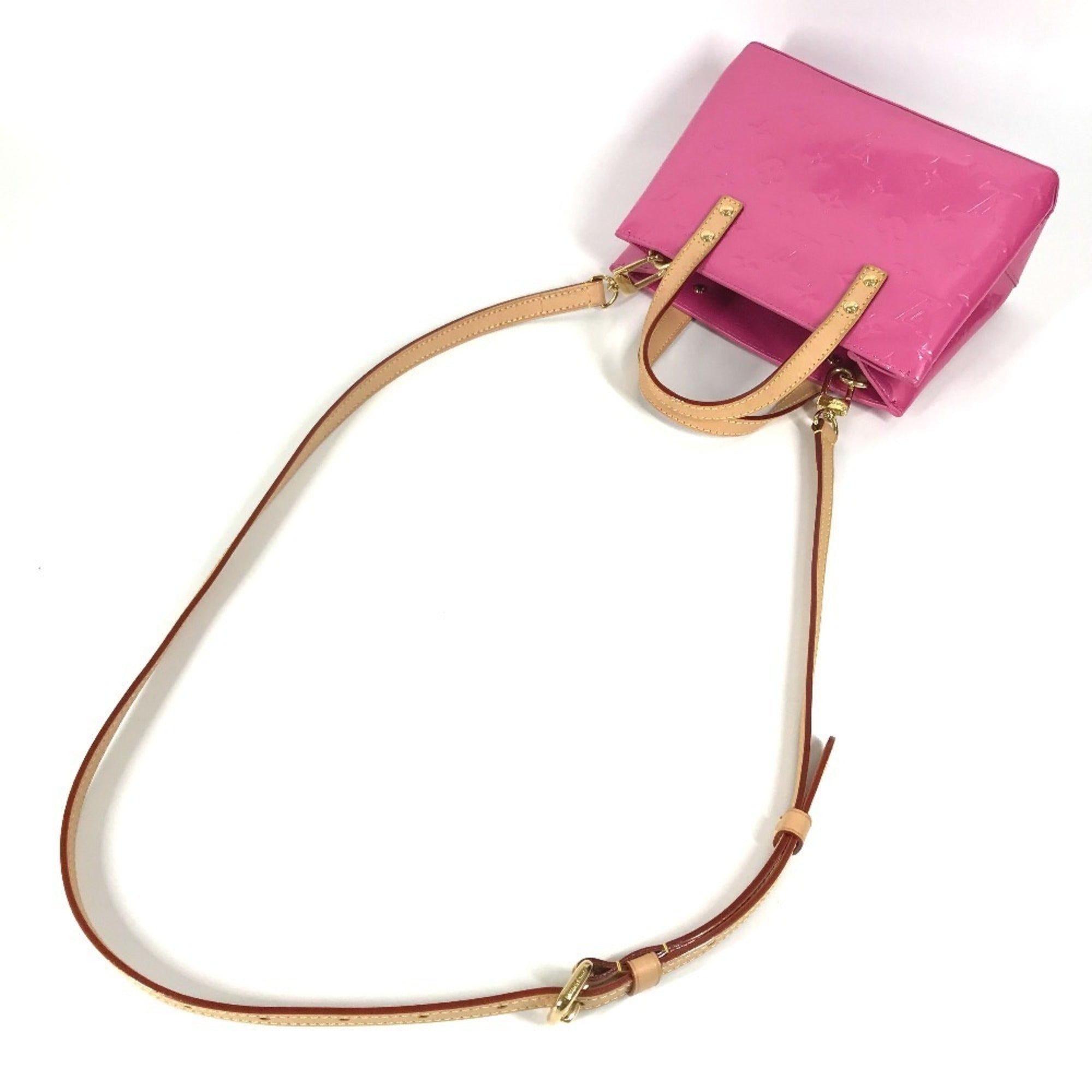 Louis Vuitton Pink Monogram Vernis Handbag Shoulder Bag Tote Bag (Pre-Owned)