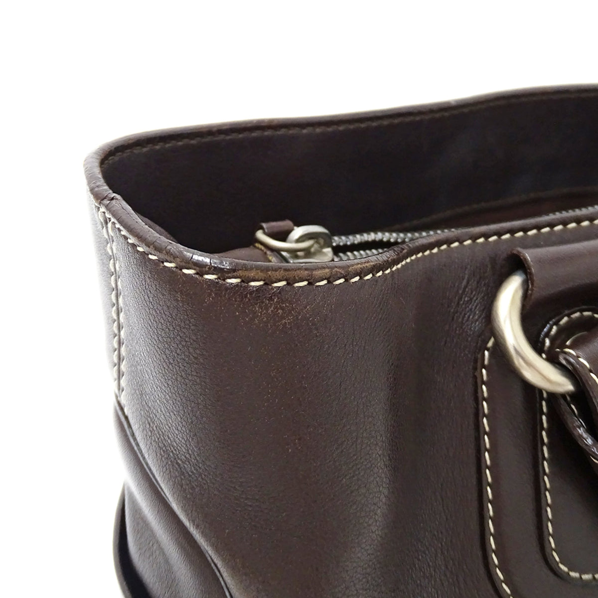 Celine Dark Brown Leather Handbag (Pre-Owned)