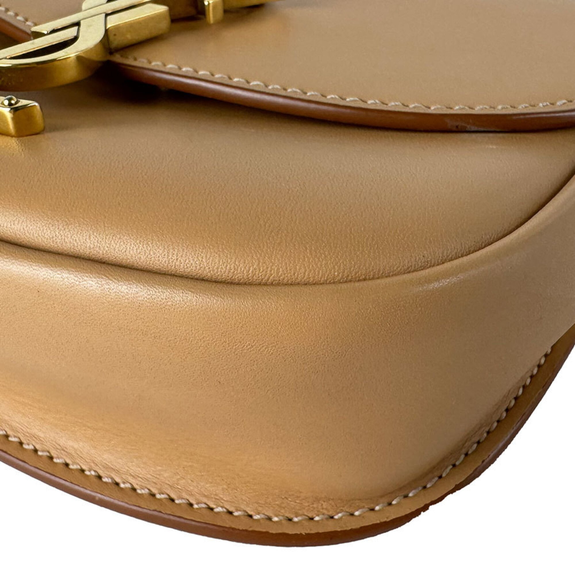 Saint Laurent Beige Leather Shoulder Bag (Pre-Owned)