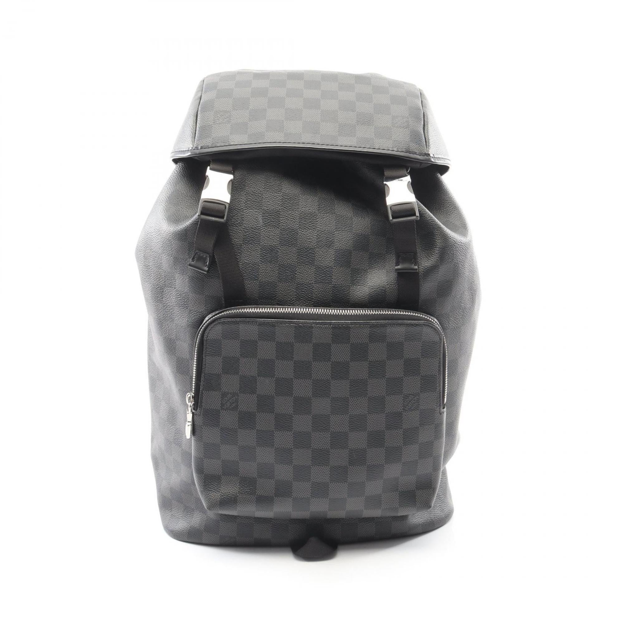 Louis Vuitton Black Damier Graphite Coated Canvas Leather Backpack (Pre-Owned)