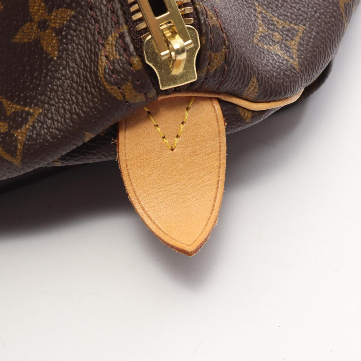 Louis Vuitton Brown Coated Canvas Leather Monogram Boston Bag Handbag (Pre-Owned)