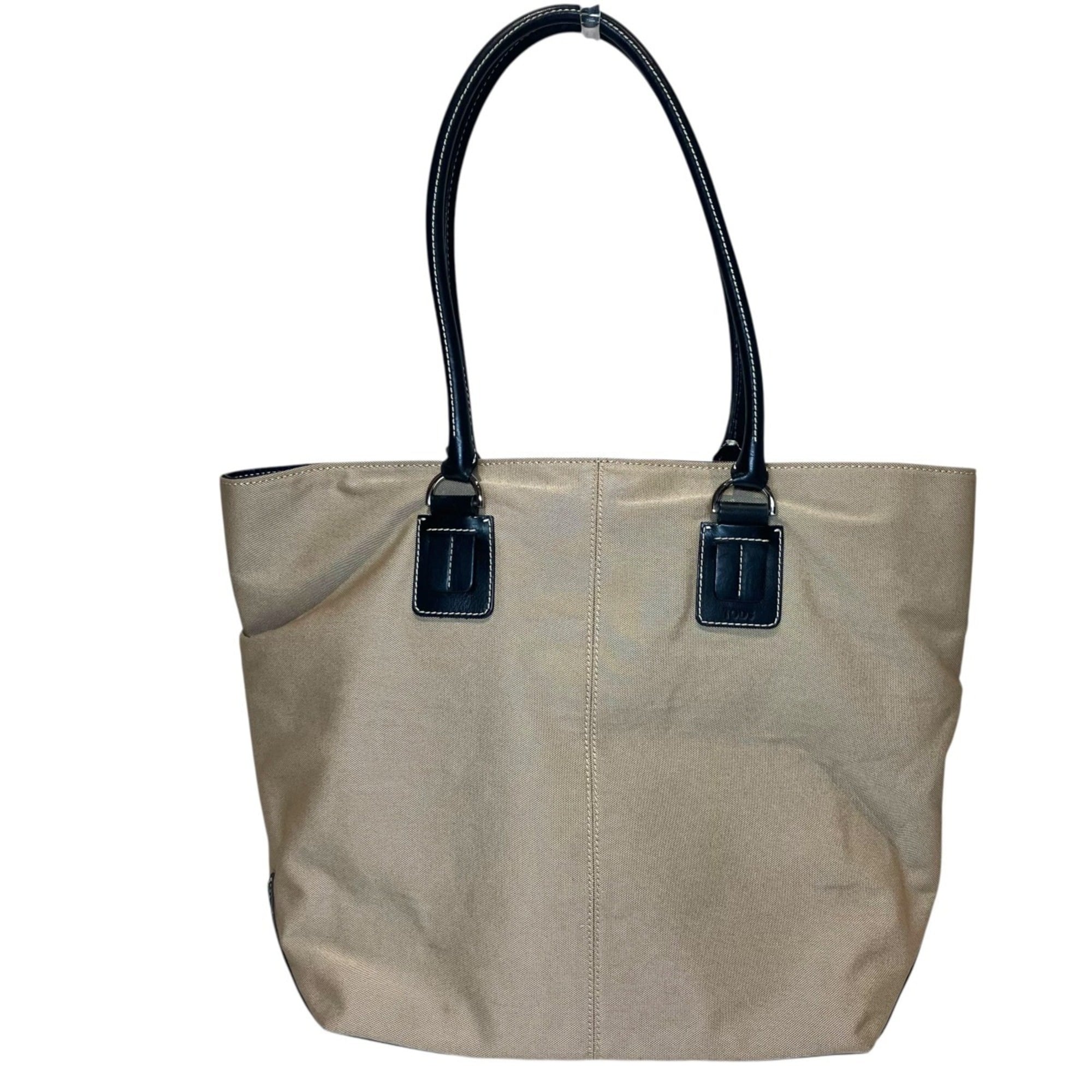 Tod's Beige Nylon Leather Tote Bag (Pre-Owned)