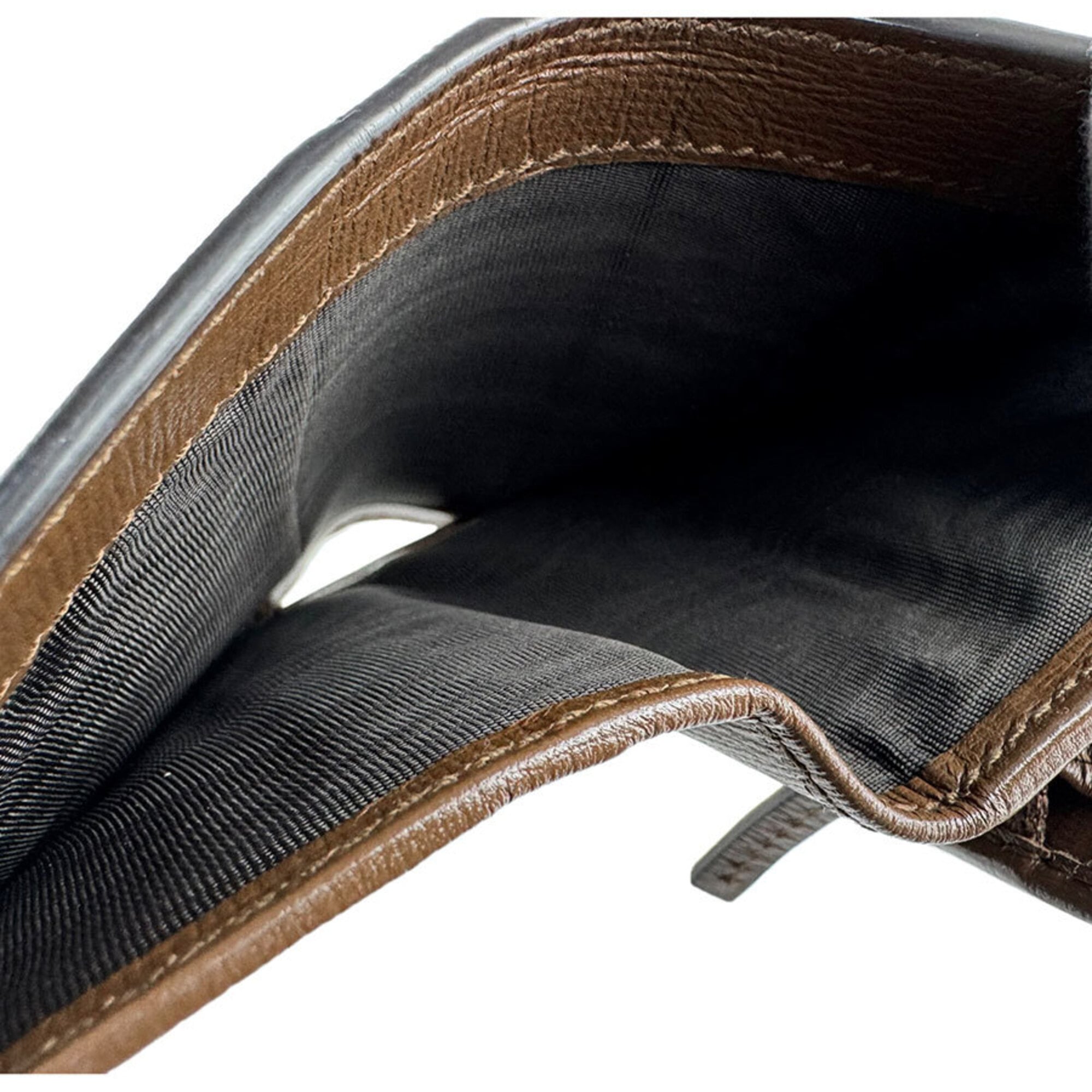 Gucci Brown Dark Red Gg Supreme Long Wallet (Bi-Fold) (Pre-Owned)