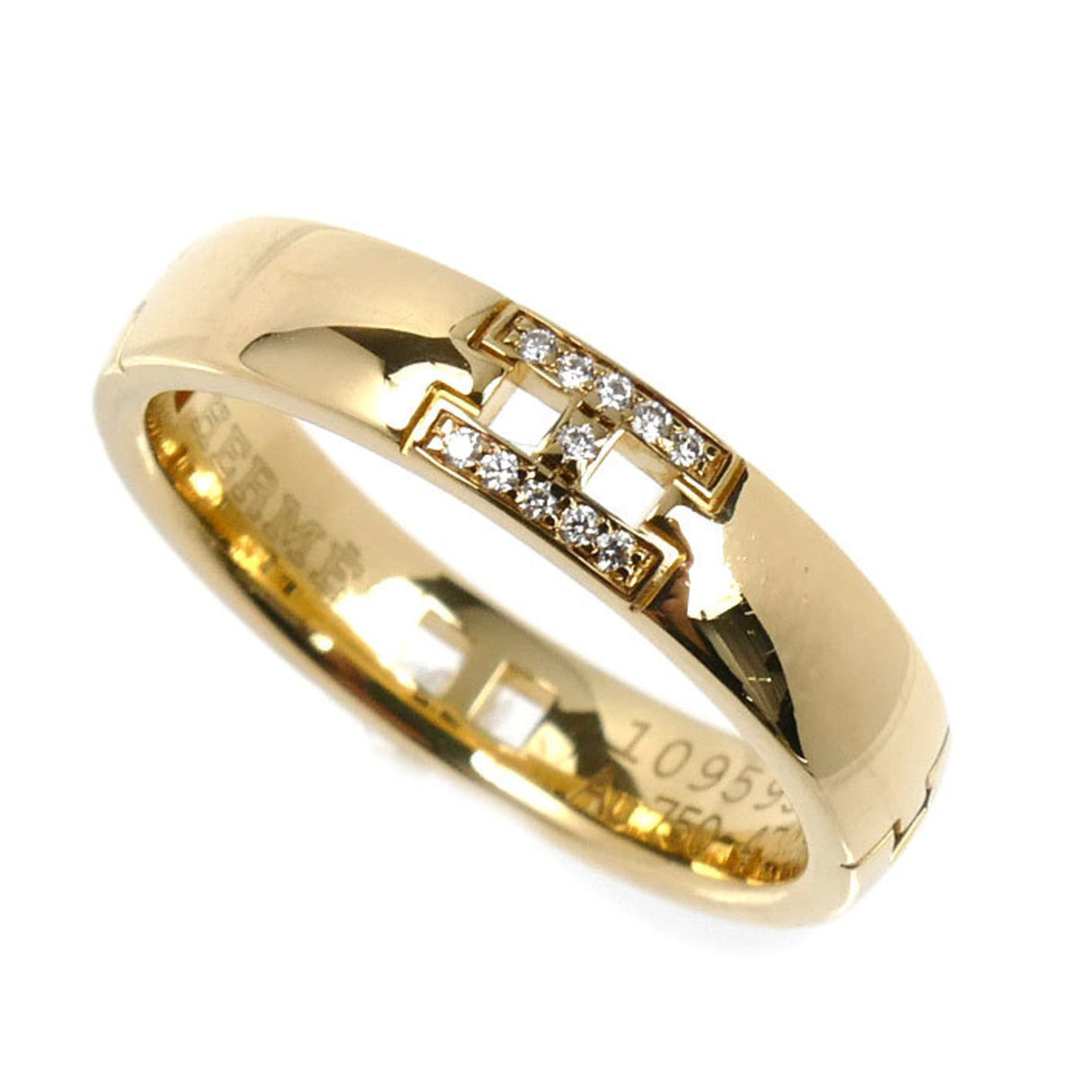 Hermes Yellow Gold (18K) Band Ring (Pre-Owned)